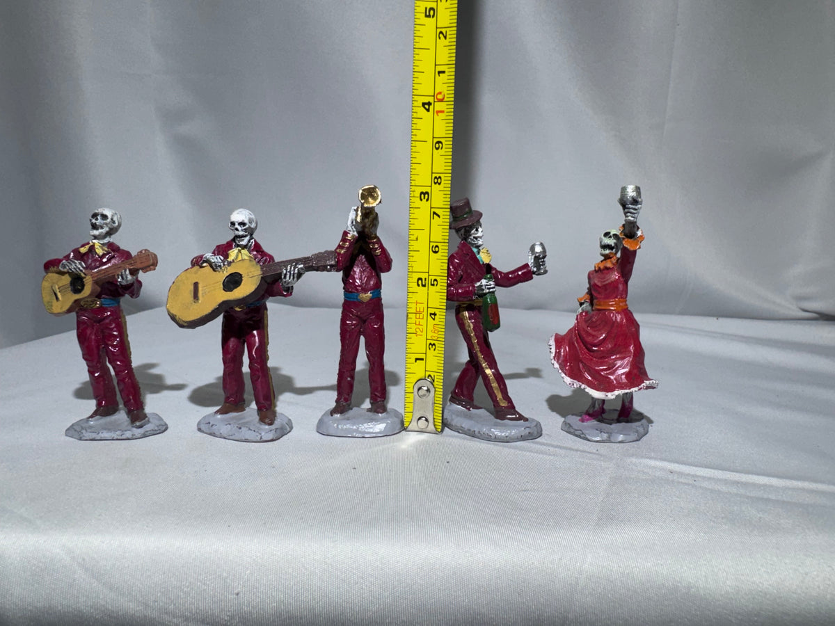 Lemax Spooky Town Fiesta De Los Muertos Set of 6 #52309 – 5 Figures – Missing 1
