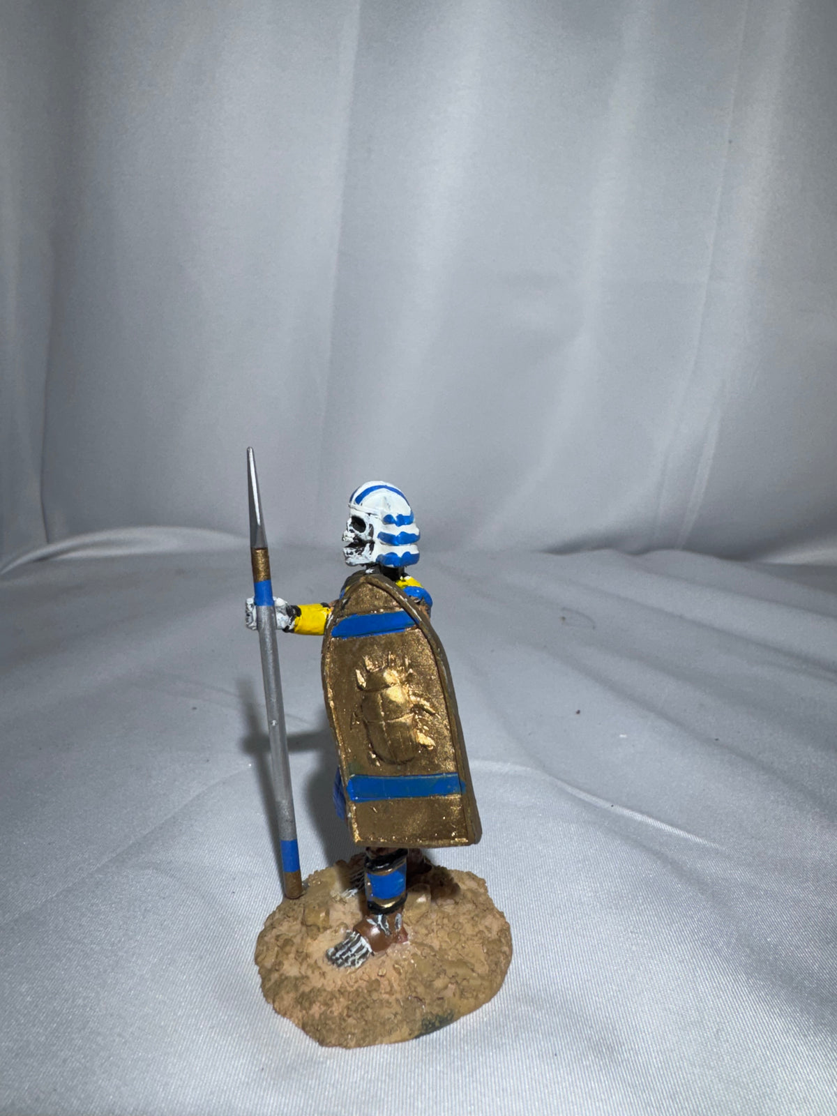 LEMAX Spooky Town Spearman #82486 – Retired Egyptian Skeleton Figurine – 2008