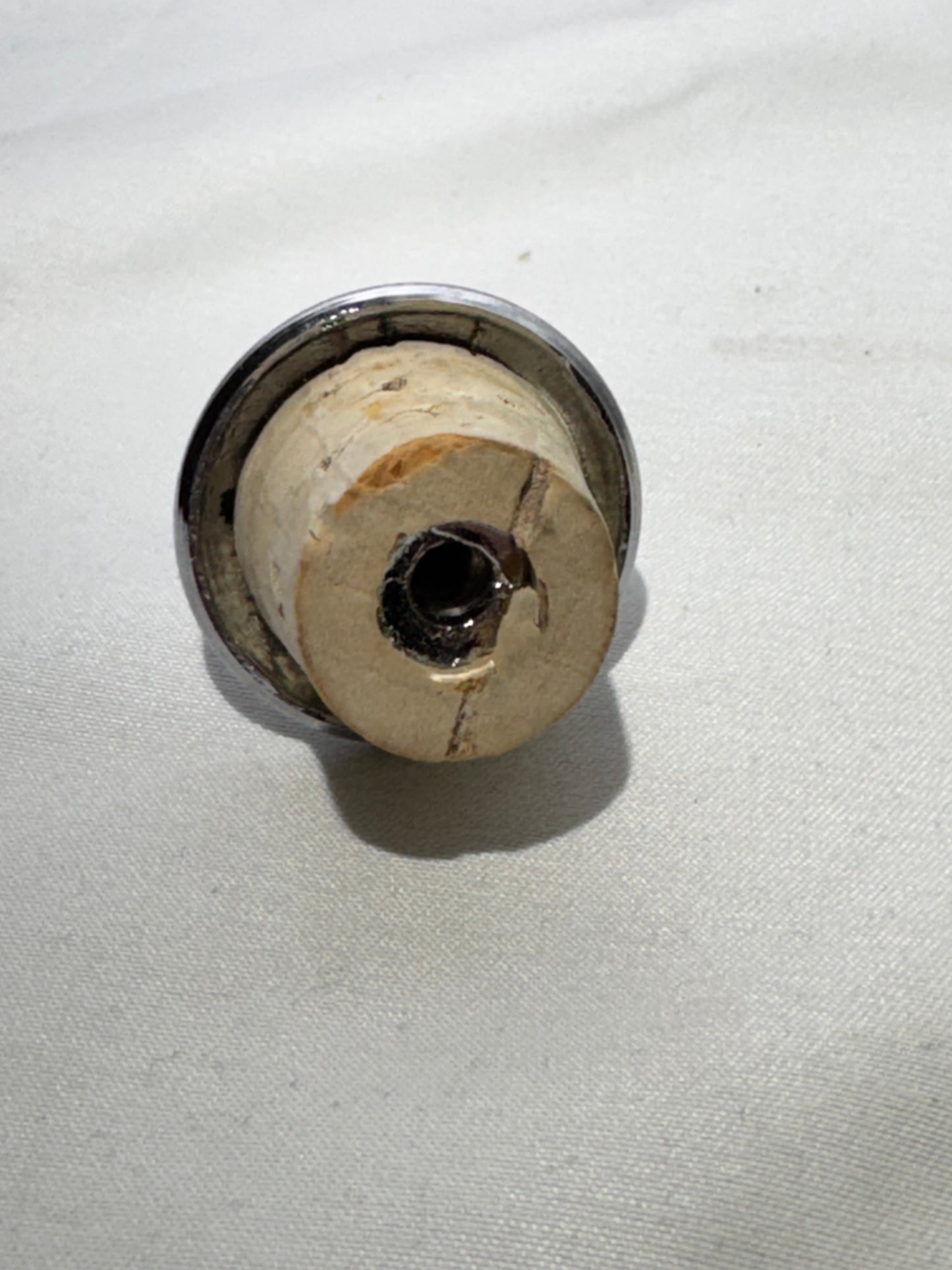 Collectible Victorian Yellow Opalescent Swirl Barber Bottle w/ Metal Stopper