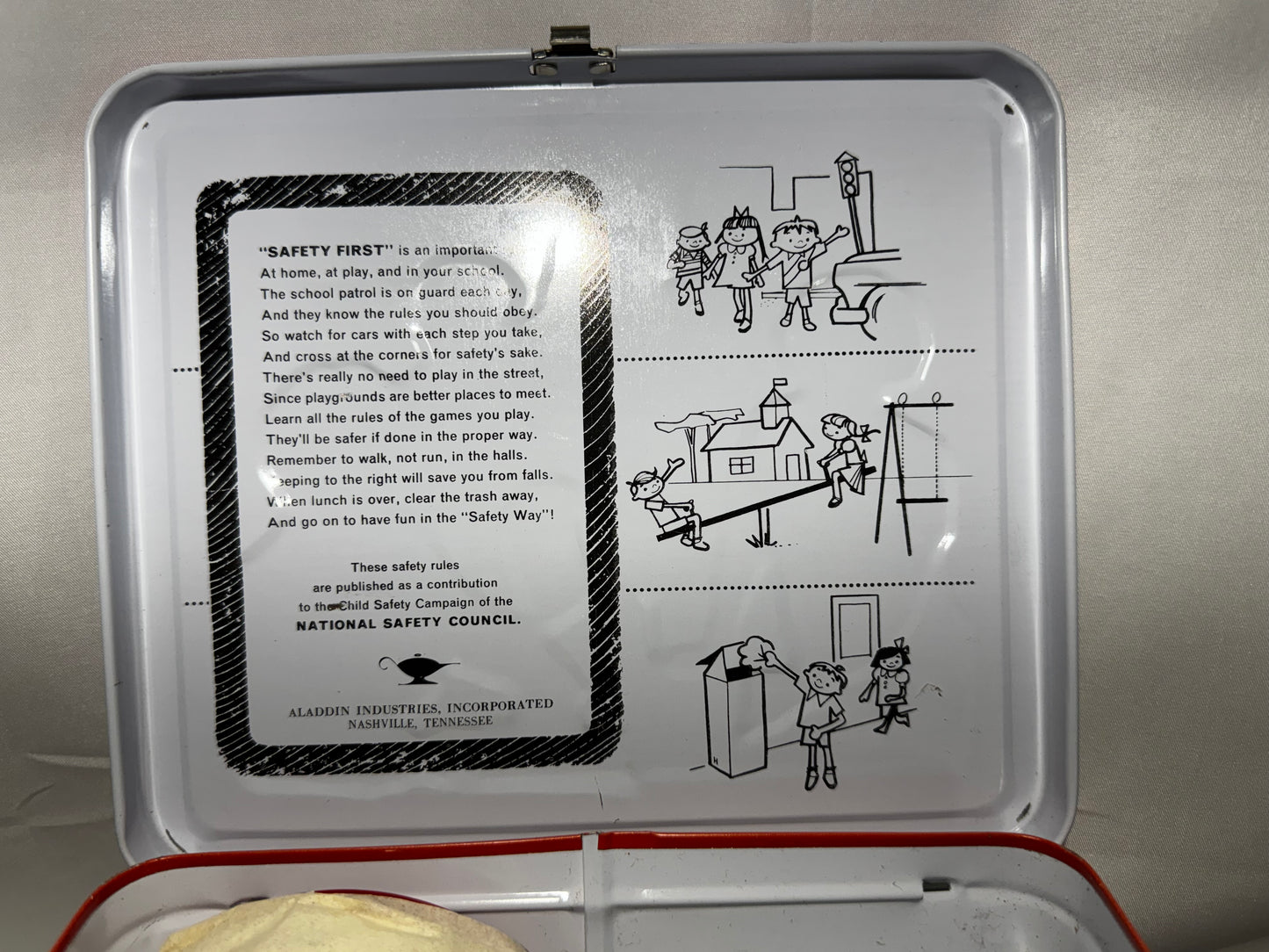 Vintage 1977 Welcome Back, Kotter Metal Lunchbox & Thermos Aladdin Industries