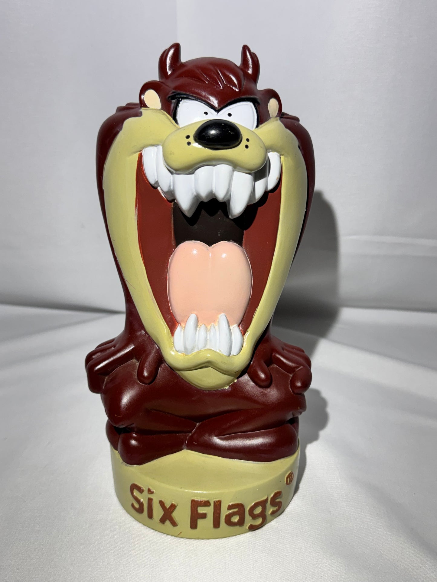 Vintage Taz Piggy Bank – Six Flags – 1996 Warner Bros. Looney Tunes