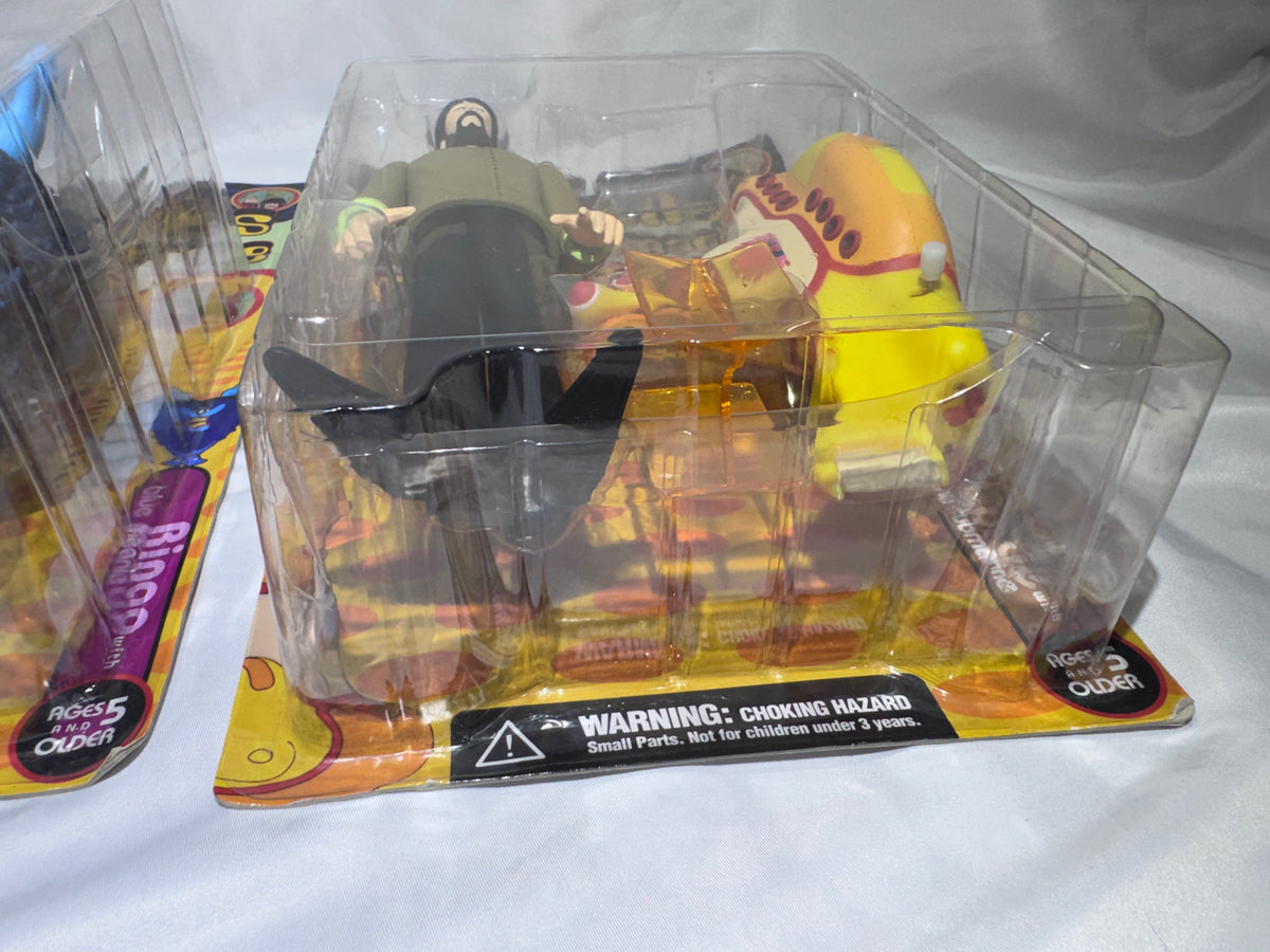 1999 McFarlane Toys The Beatles Yellow Submarine Action Figures – Complete Set of 4 – Factory Sealed
