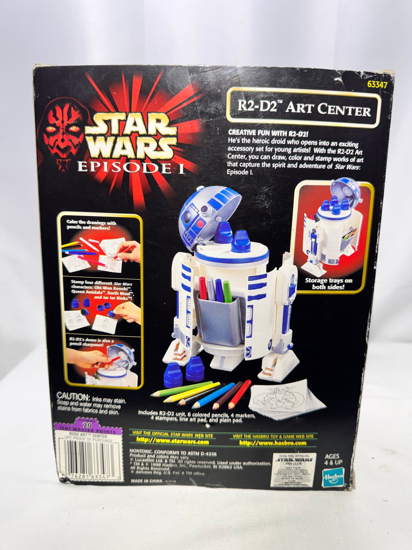 Vintage 1998 Hasbro Star Wars Episode I R2-D2 Art Center