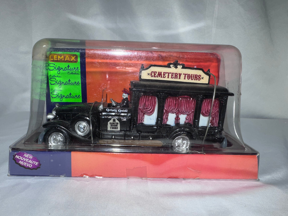 Lemax Spooky Town Cemetery Tour Bus #23956 – Retired – Original Box