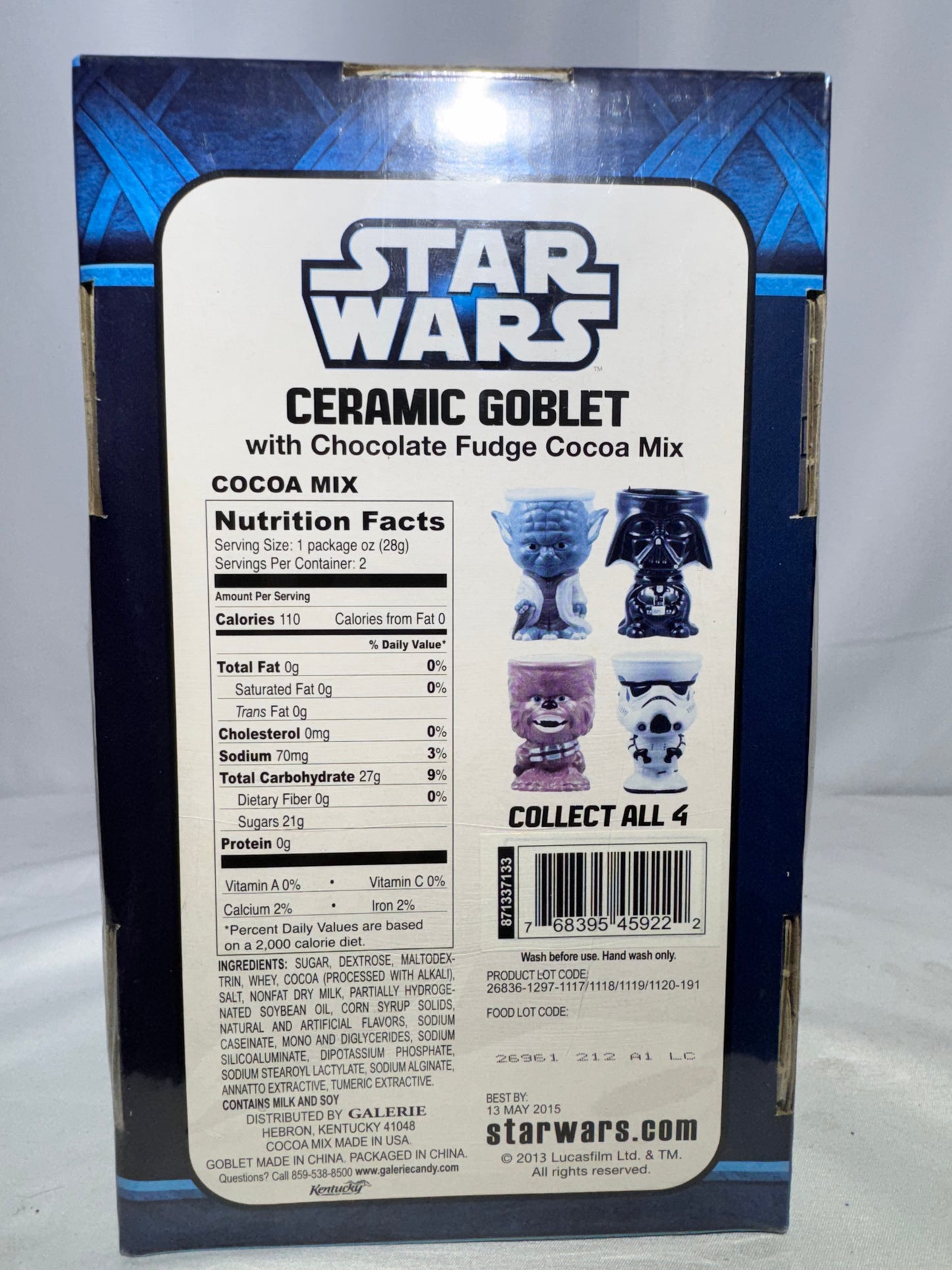 Star Wars Yoda Ceramic Goblet – Sealed Collectible Gift Set
