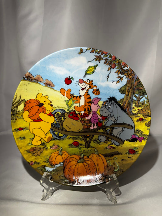 Bradford Exchange Winnie the Pooh “Harvest Time” Collector Plate COA 5th Issue
