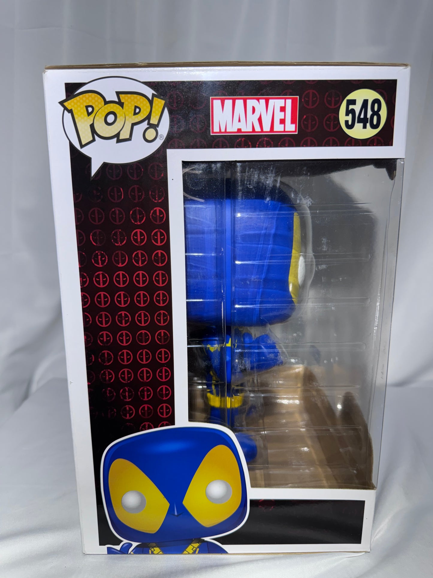Funko Pop! Marvel Deadpool 10” #548 Blue & Yellow X-Men Walmart Exclusive