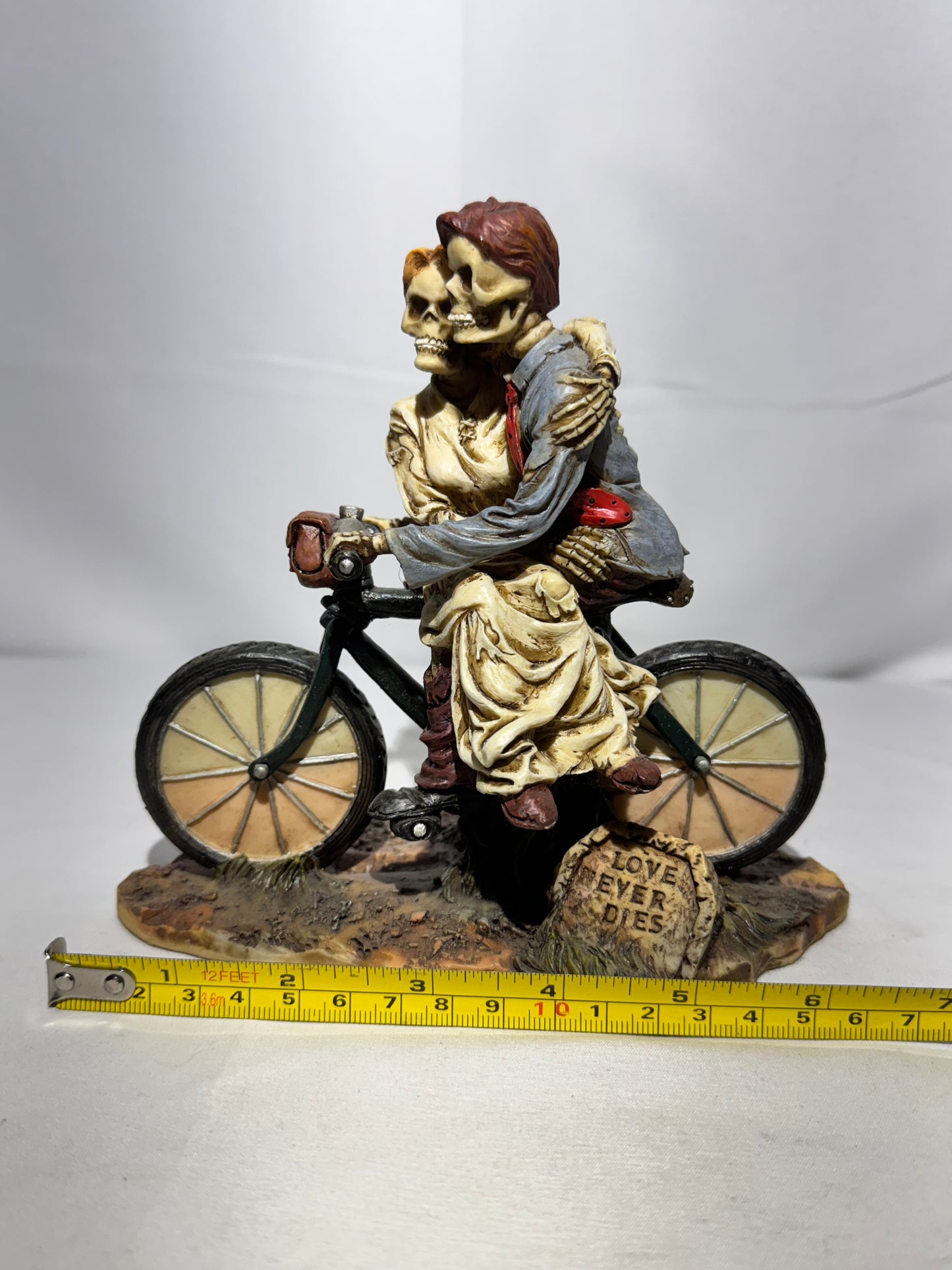 “Hitch a Ride” Skeleton Wedding Figurine – Love Never Dies - Summit Collection