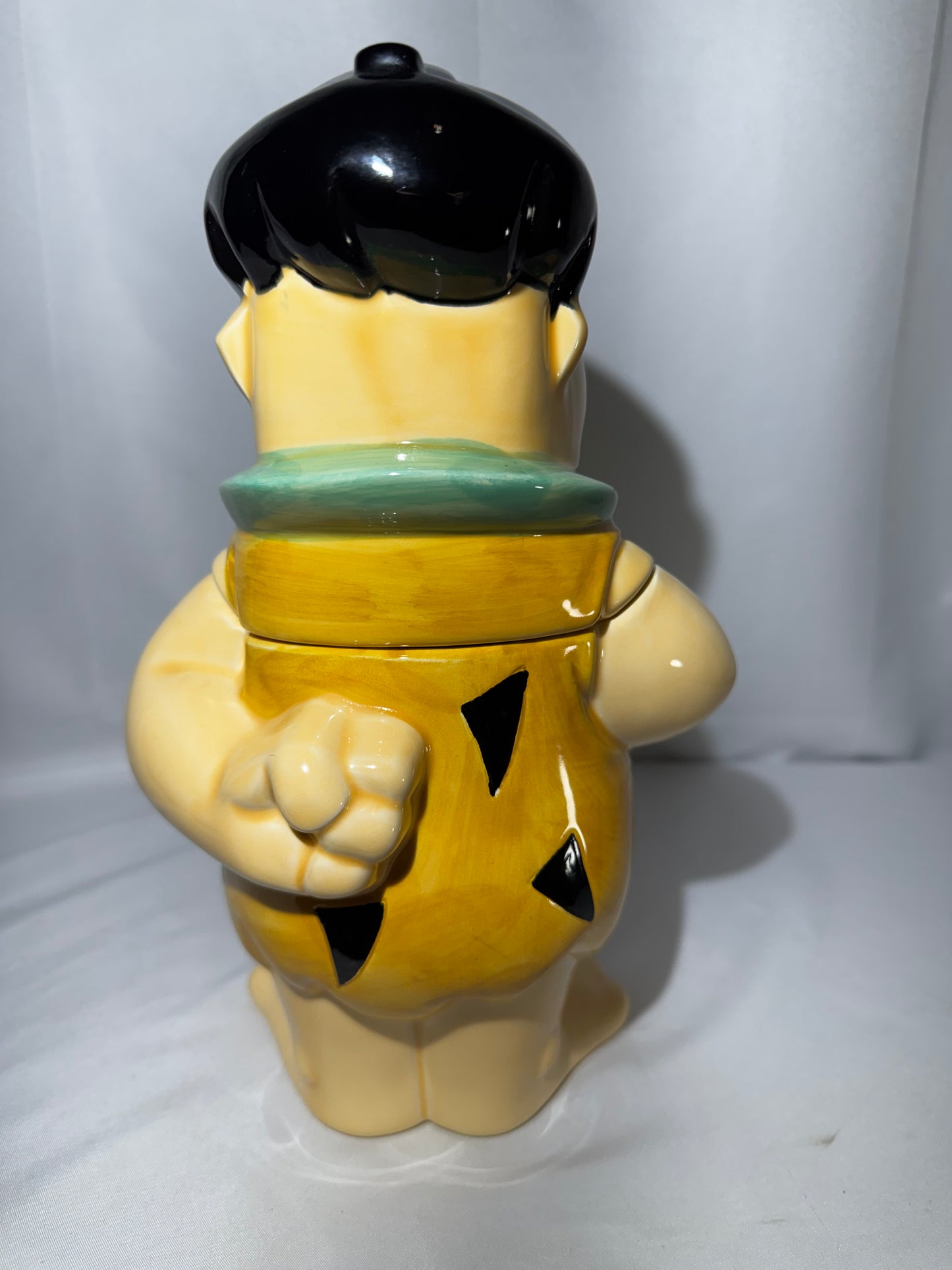 Vintage 1989 Vandor Fred Flintstone Ceramic Cookie Jar Hand Painted Korea