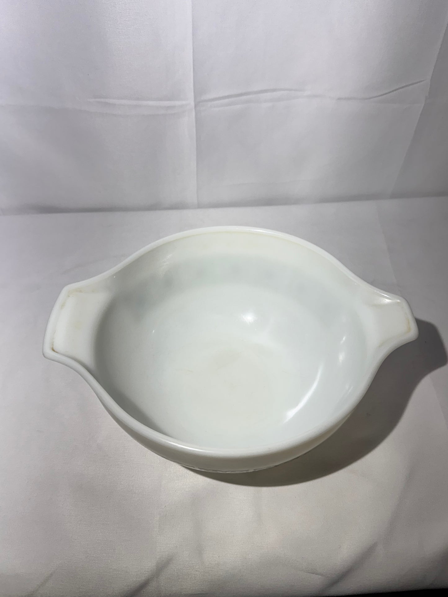 Vintage Pyrex 1.5 Qt Cinderella Bowl – Autumn Floral / Dutch Clover (Verde Square Flowers) – #442