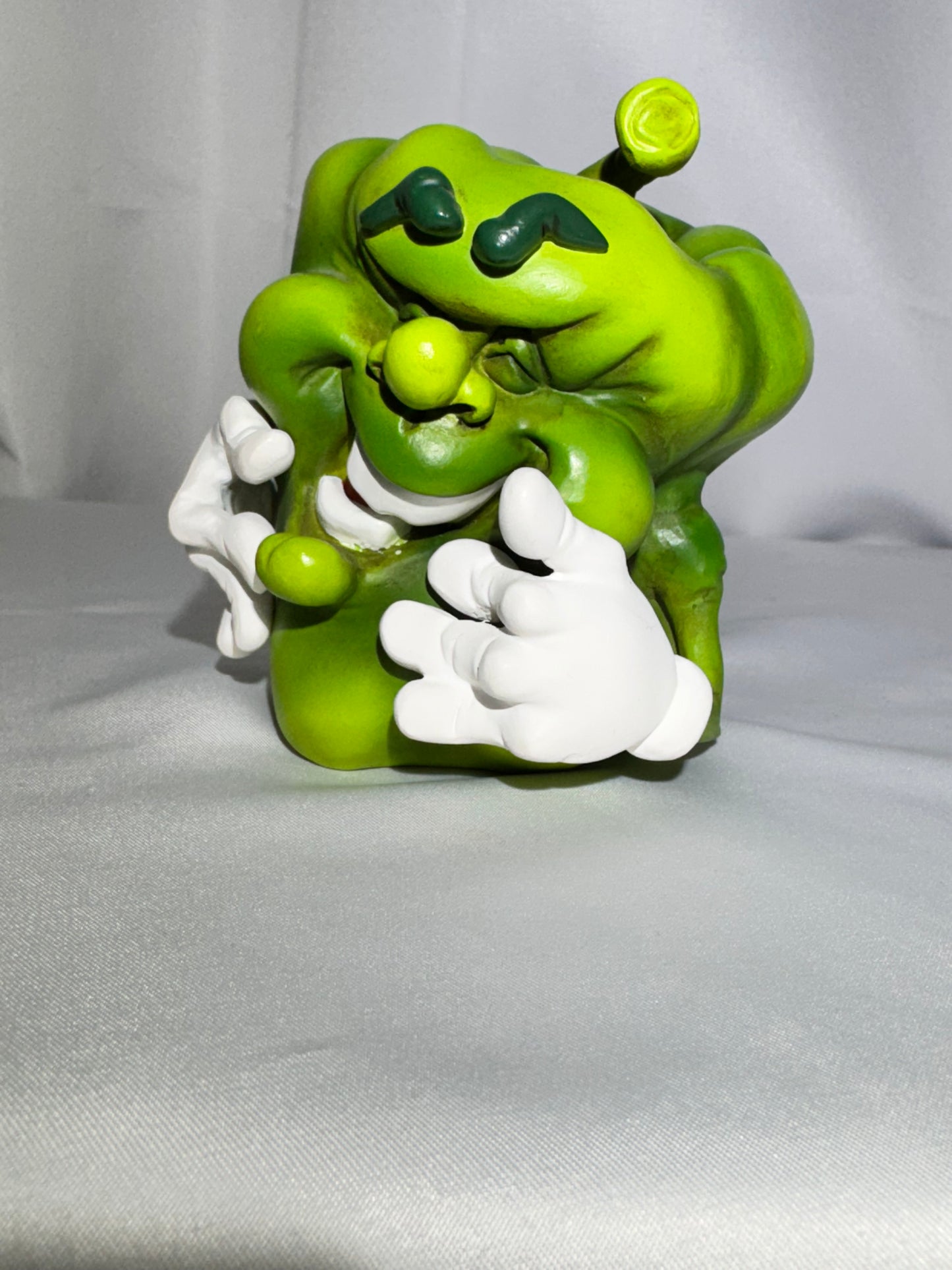 Vintage Giggling Groceries Green Bell Pepper Ceramic Figurine