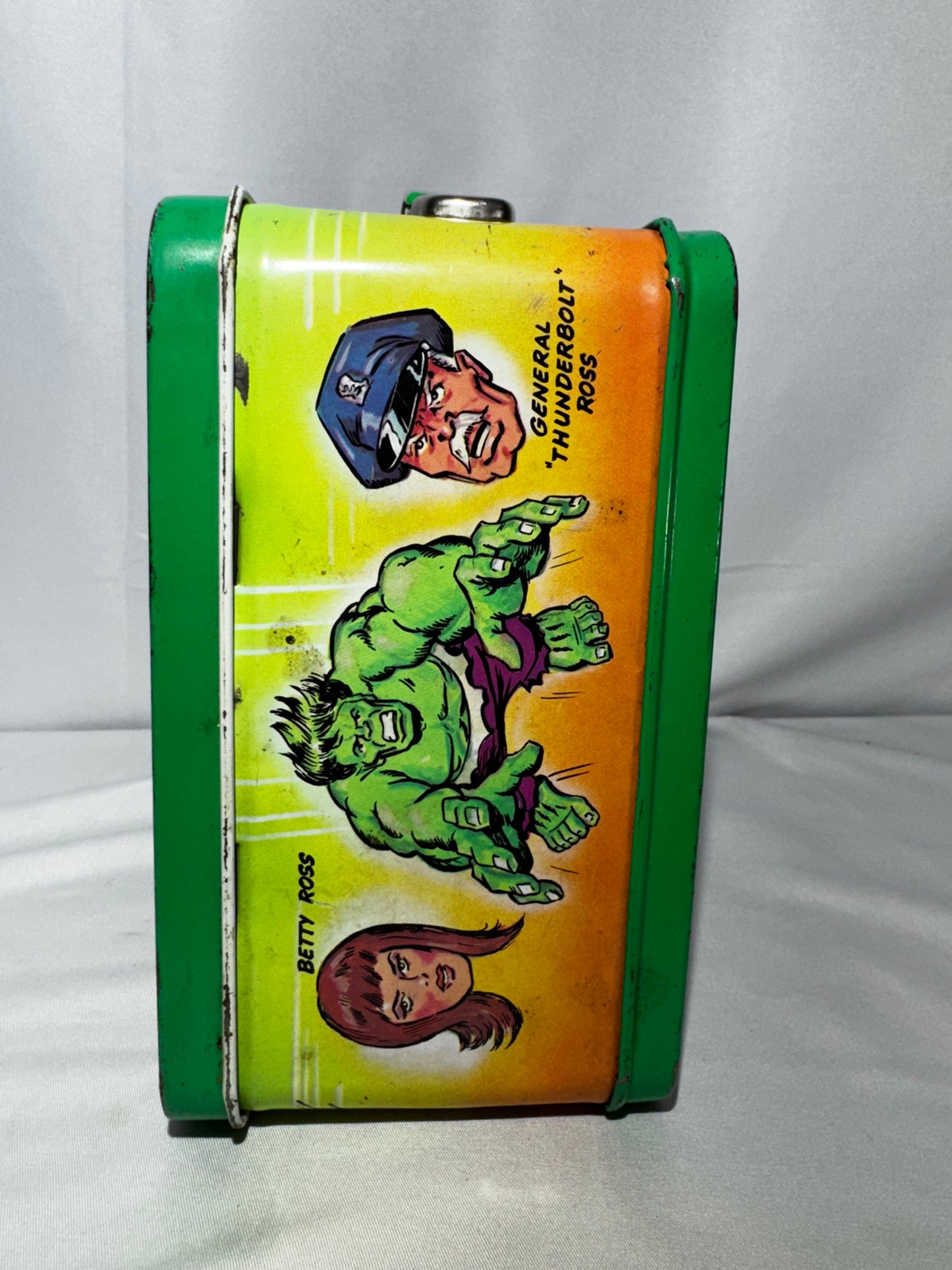 Vintage 1978 Aladdin The Incredible Hulk Metal Lunch Box w/ Original Thermos