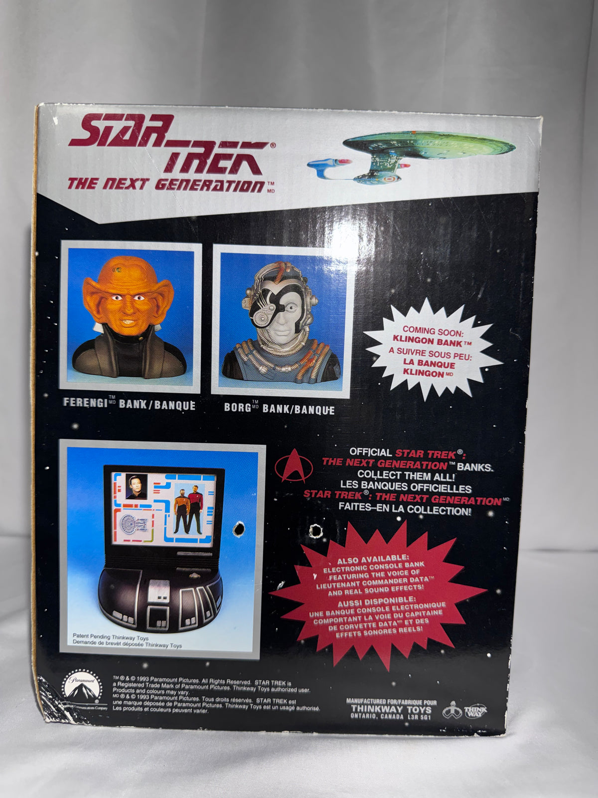 Vintage 1994 Star Trek: The Next Generation Borg Saving Bank – Thinkway Toys