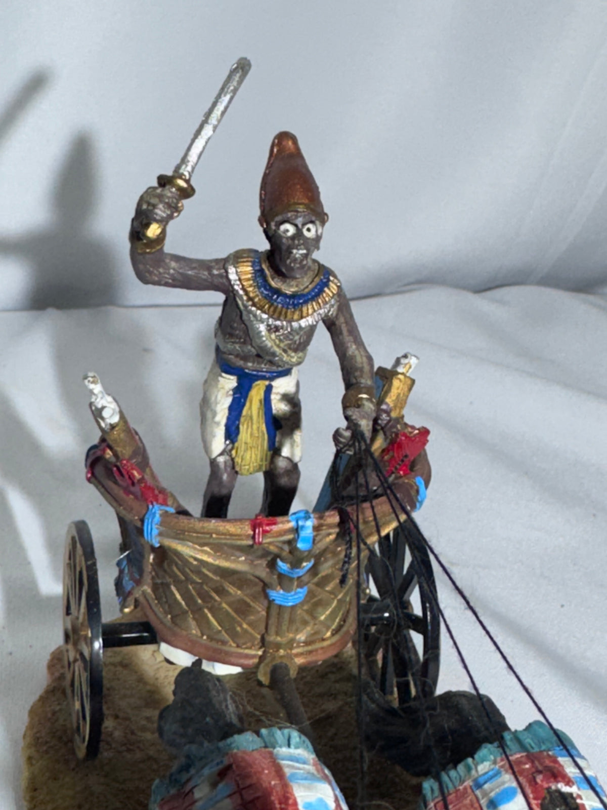 LEMAX Spooky Town CHARIOT #83672 – Halloween Egyptian Zombie Horses – Retired