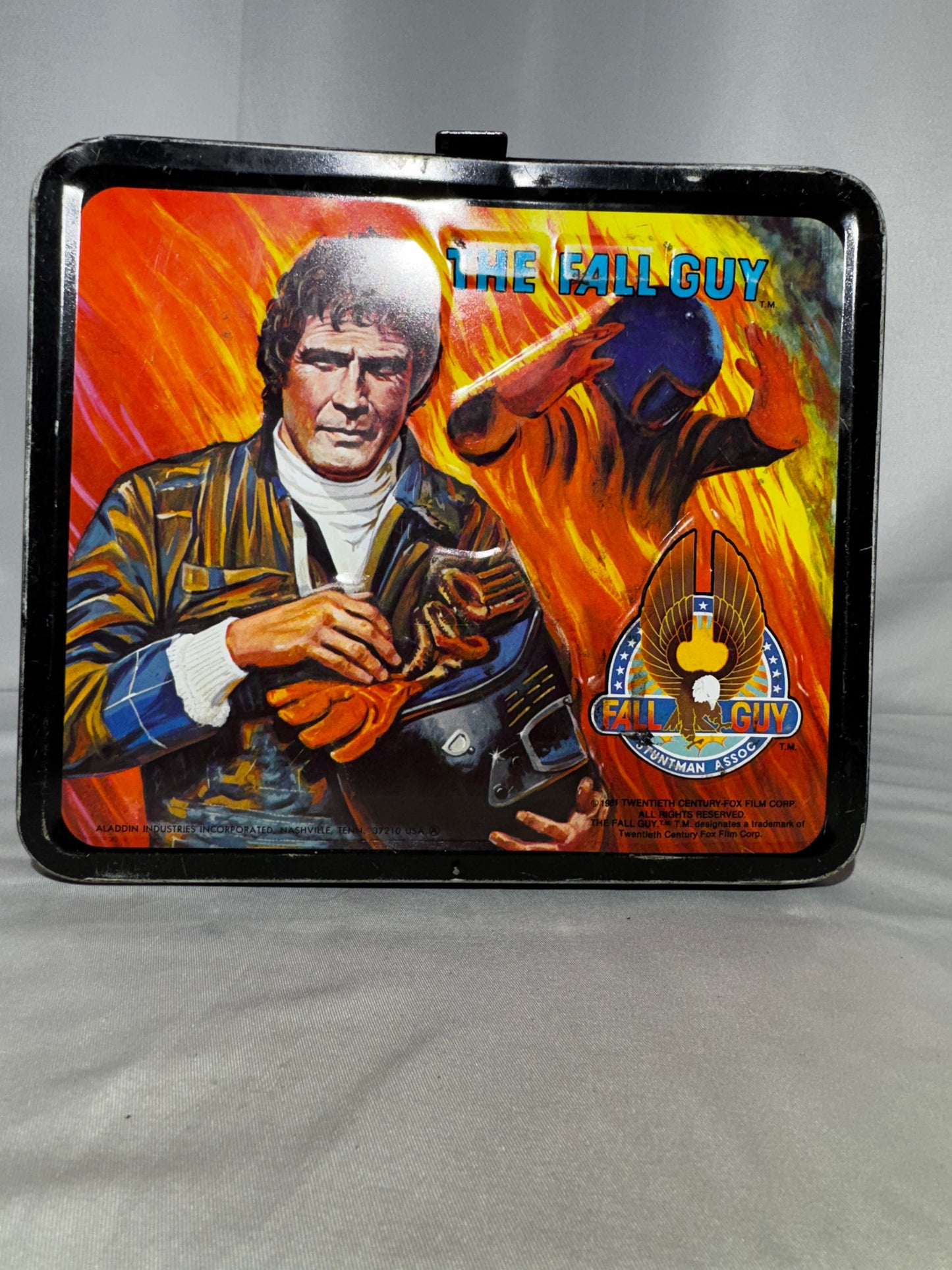 Vintage 1981 The Fall Guy Metal Lunch Box with Original Thermos – Aladdin Industries