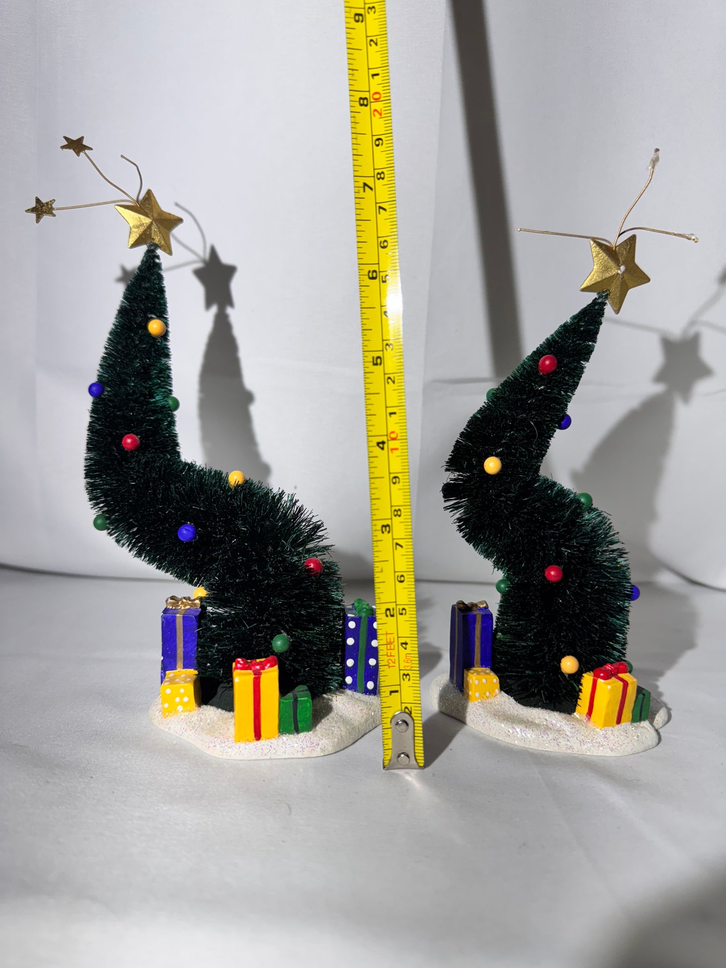 Department 56 Village Accessory – Green Glitter Sisal Trees (Set of 2) – Item #56.52902