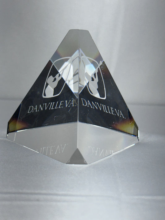 RARE Steuben / Corning Glass Works Diamond Prism – Signed S. Teychenne – Master Engraved Optical Crystal