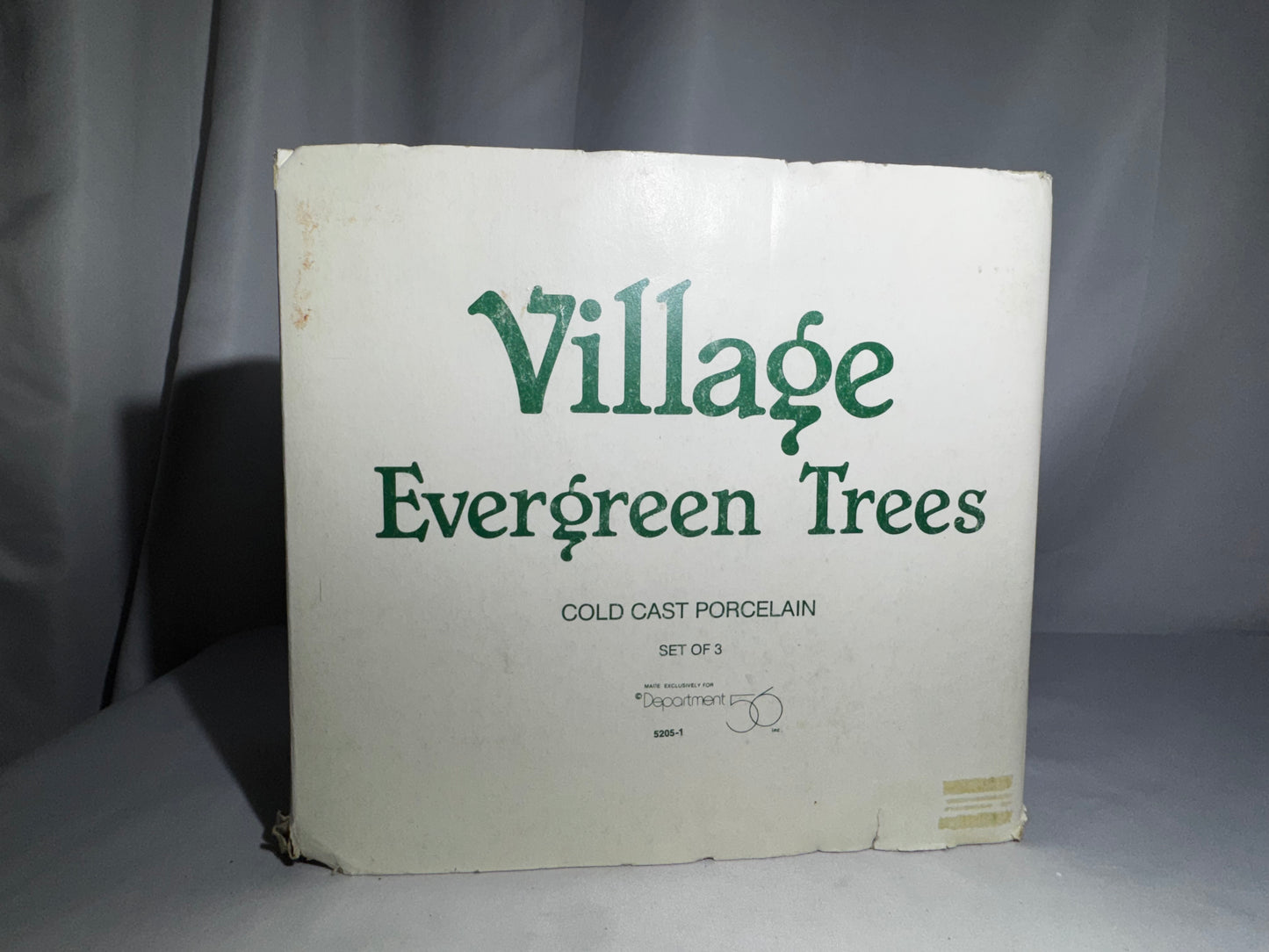 Department 56 Village Evergreen Trees Set of 3 #5205-1