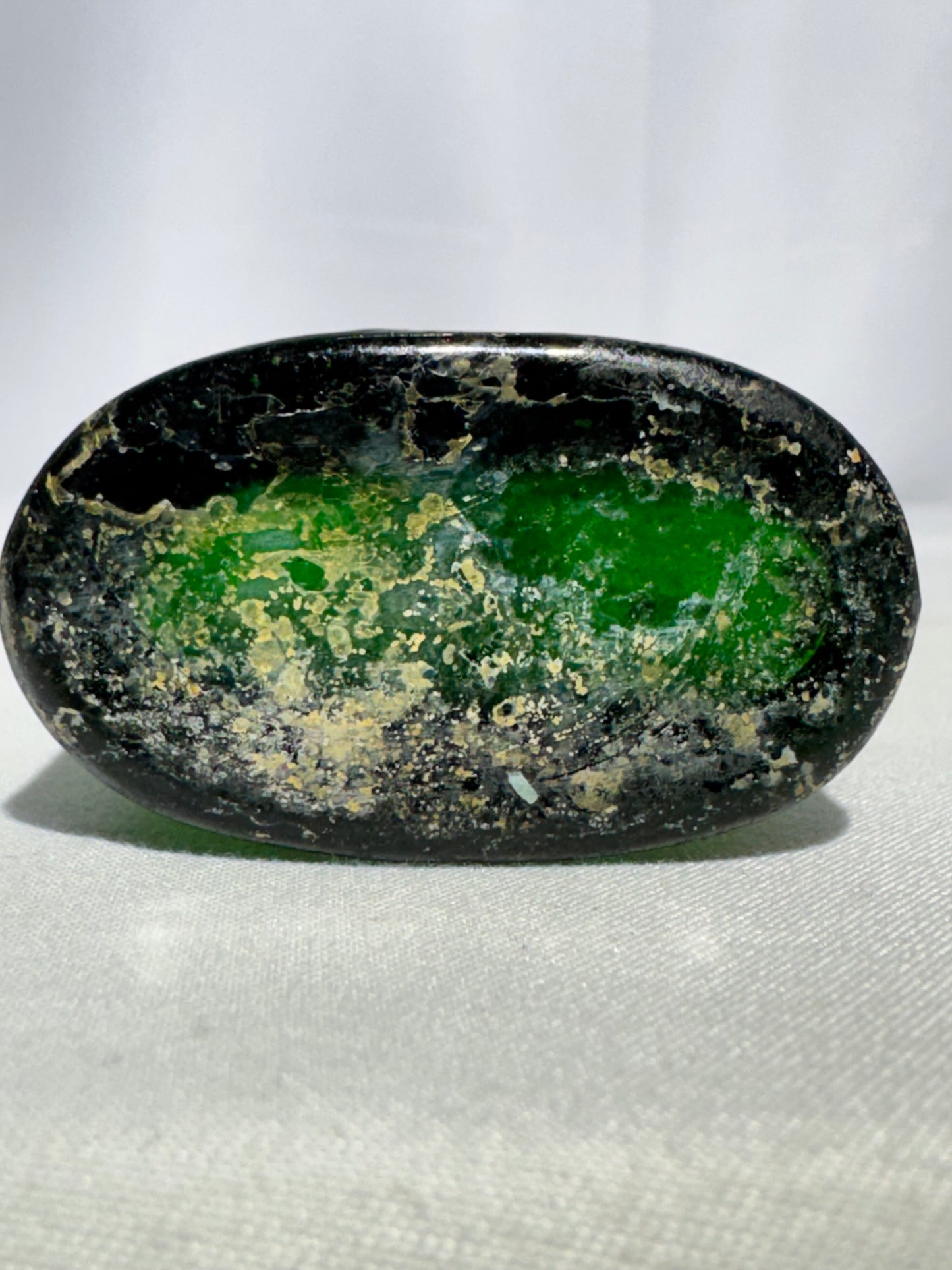 Antique SCOTT & BOWNE “PREVALTINA” Green Glass Bottle – 19th Century Medicine Bottle