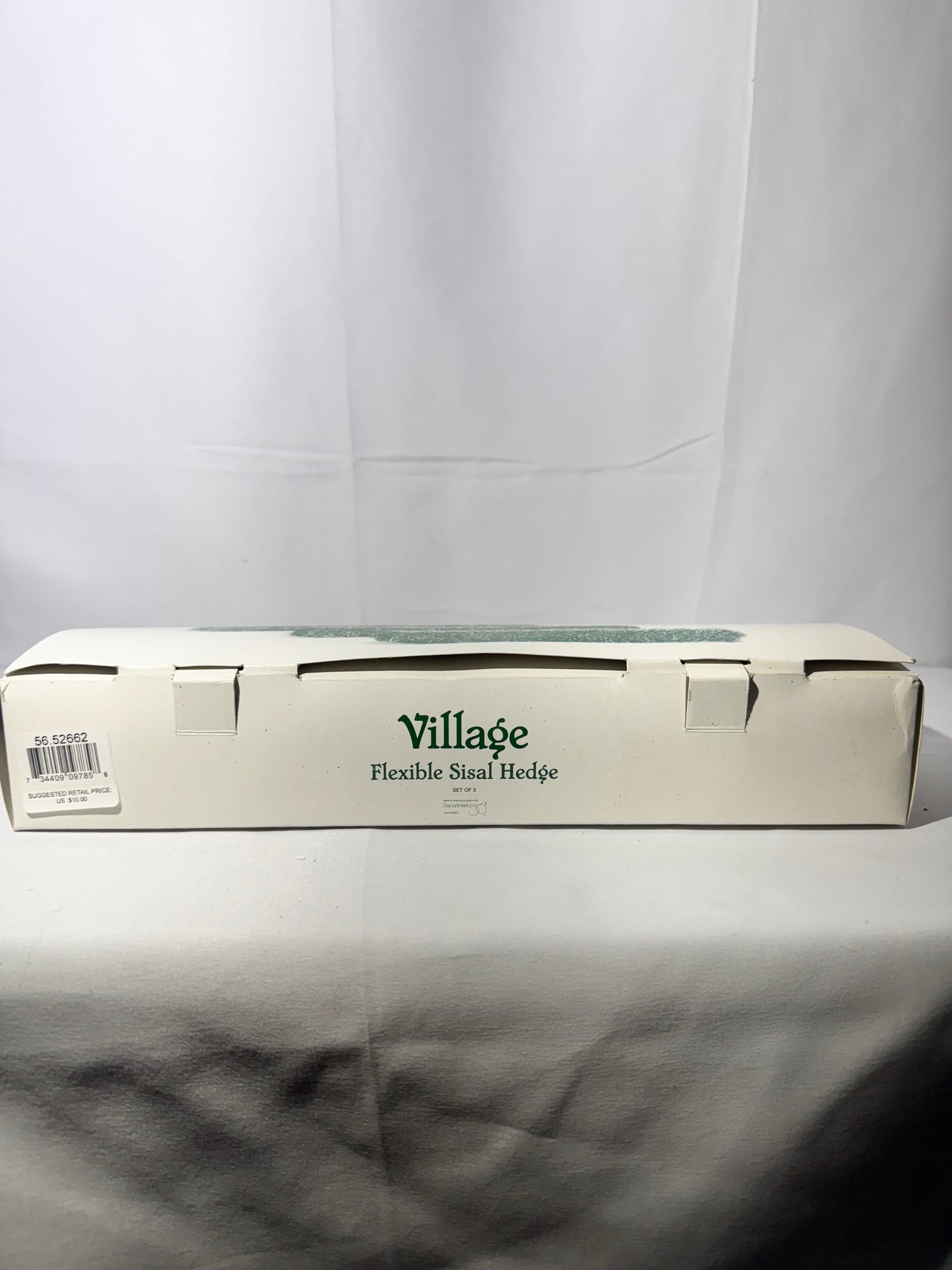 Department 56 Village Flexible Sisal Hedge – Set of 3 – Original Box
