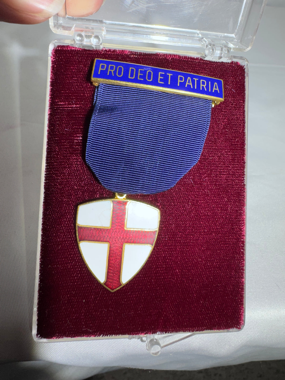 Vintage Lutheran Committee on Scouting Pro Deo Et Patria Award Medal with Original Case & Paperwork