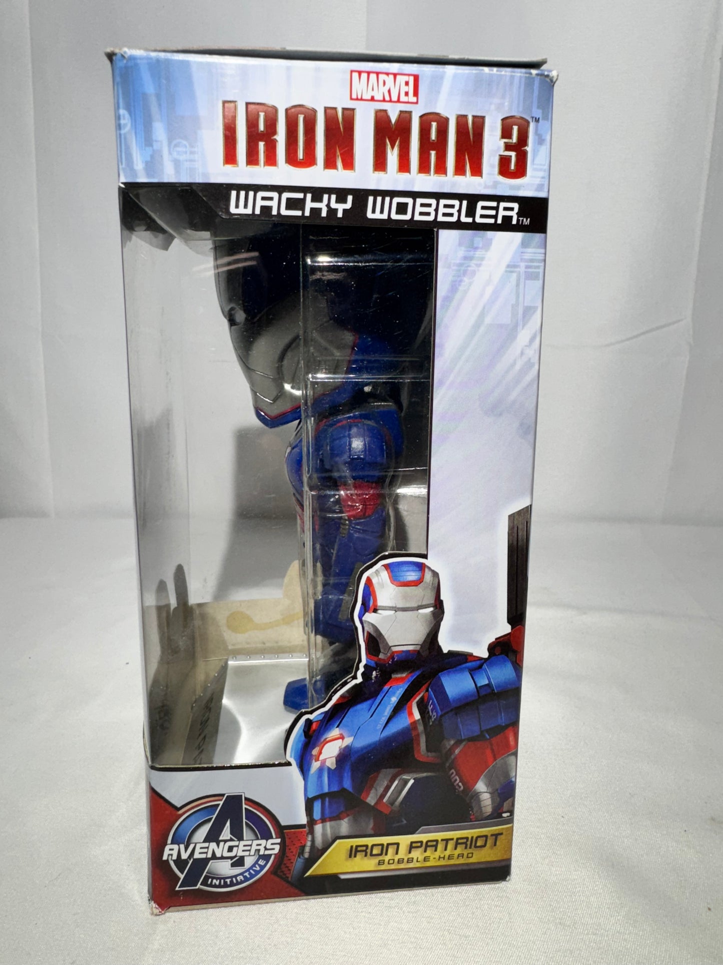 Marvel Iron Man 3 – Iron Patriot Wacky Wobbler Bobblehead (2013) – Original Box