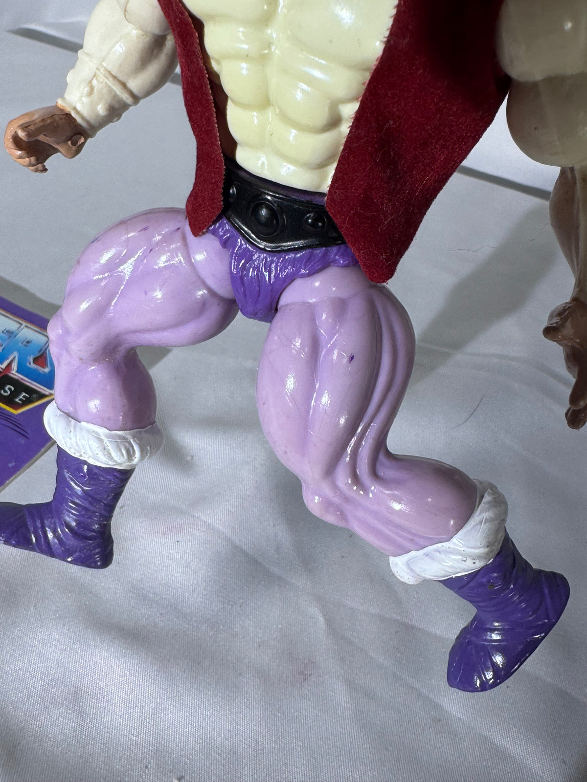 Vintage 1980s Mattel Masters of the Universe Prince Adam Action Figure with Original Mini-Comic