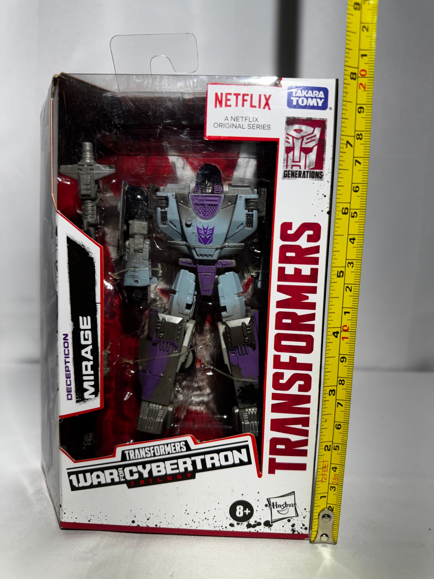 Transformers Generations War for Cybertron Trilogy Netflix Deluxe Class Decepticon Mirage action figure