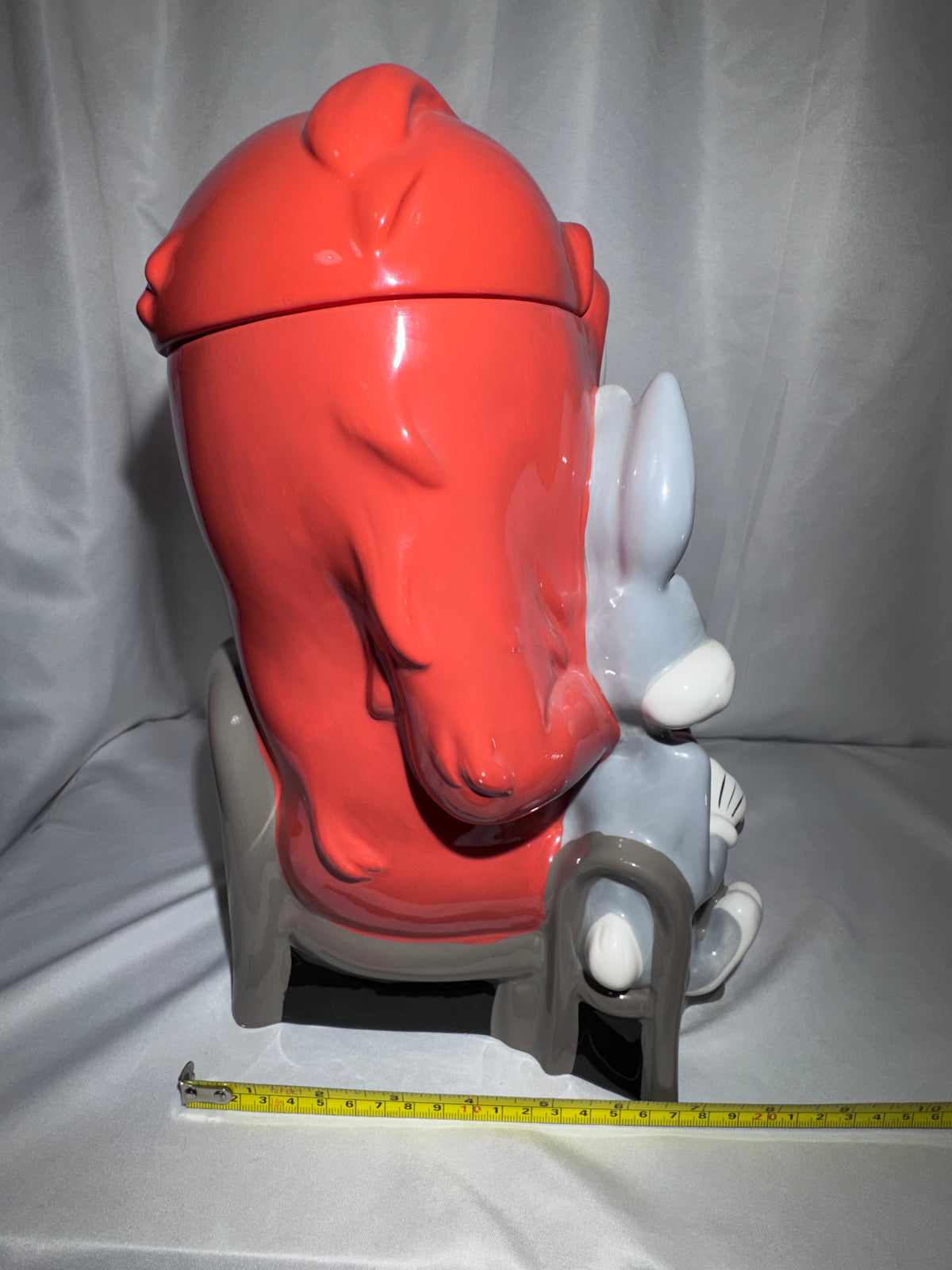 Vintage 1997 Warner Bros. Studio Store Bugs Bunny & Gossamer Cookie Jar – Original Box