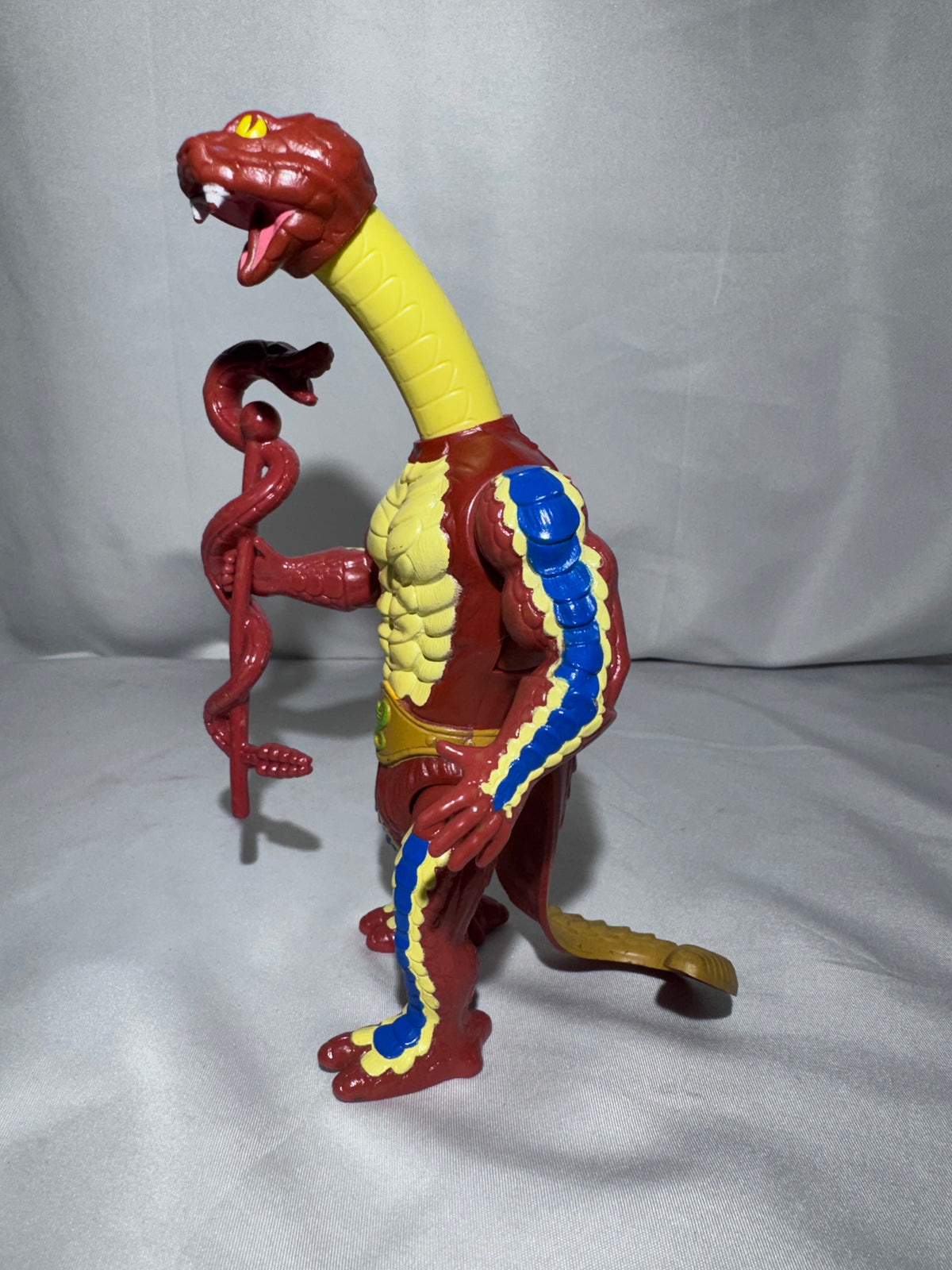 Vintage Mattel Masters of the Universe King Hiss Action Figure – Snake Men – Staff – MOTU