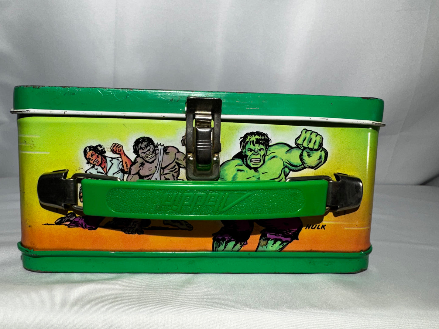 Vintage 1978 Aladdin The Incredible Hulk Metal Lunch Box w/ Original Thermos