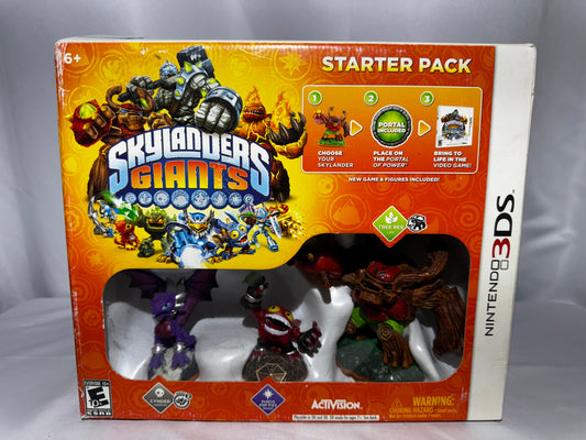 Skylanders Giants Starter Pack Nintendo 3DS Cynder Pop Fizz Tree Rex Sealed Extras