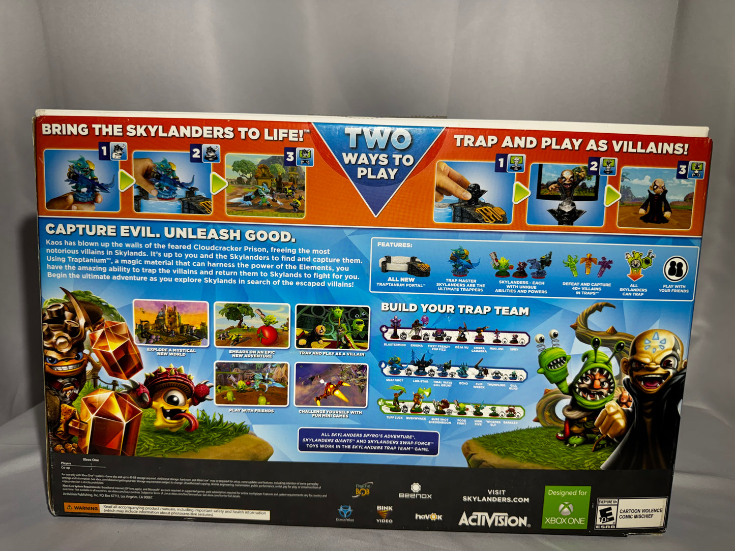 Skylanders Trap Team Starter Pack Xbox One 2014 – Food Fight, Snap Shot, 3 Traps