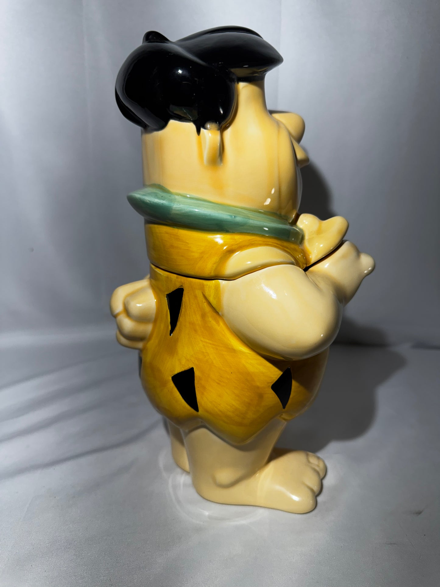 Vintage 1989 Vandor Fred Flintstone Ceramic Cookie Jar Hand Painted Korea