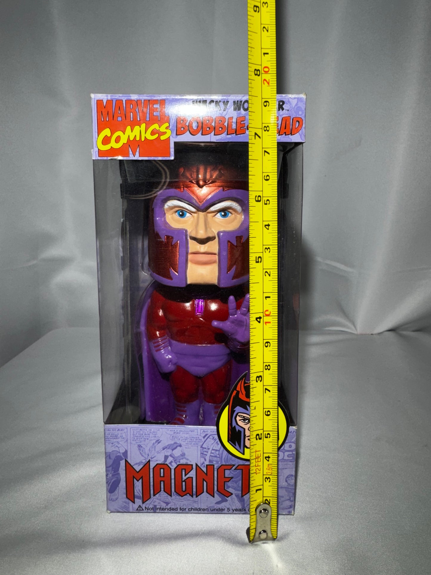 Funko Wacky Wobbler Magneto Bobblehead Marvel Comics 2008 Vaulted w/ Box
