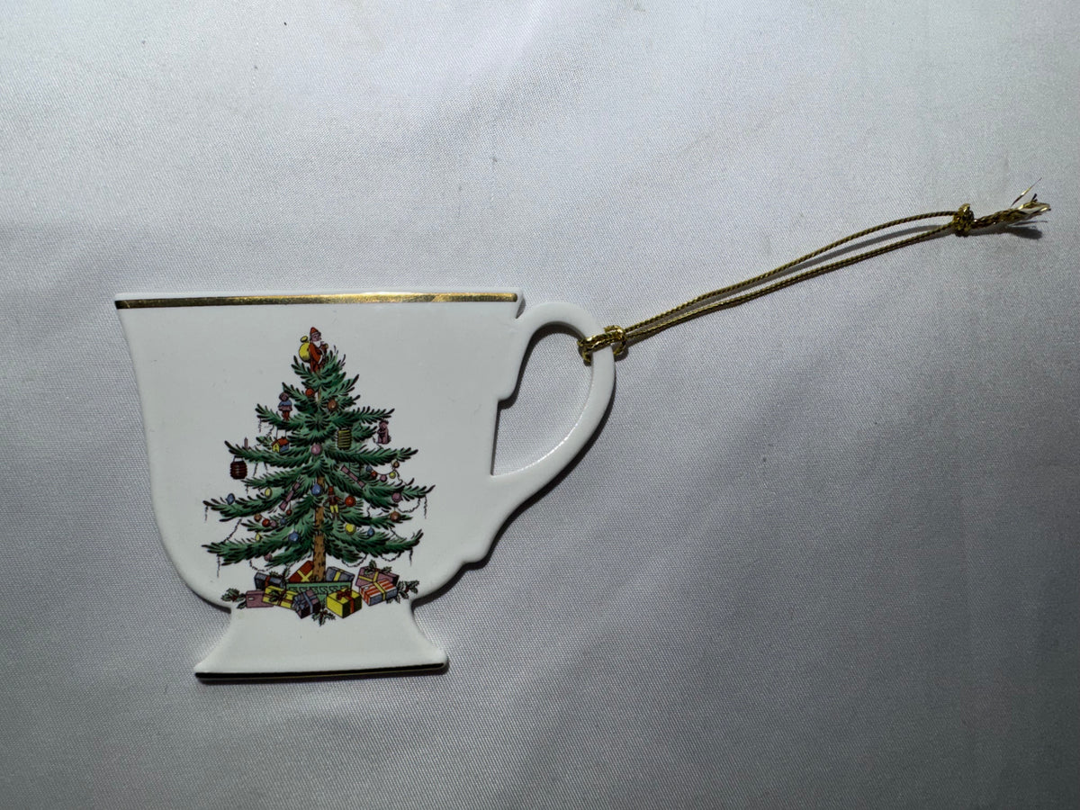 Vintage Spode Christmas Tree Teacup Ornament – Made in England
