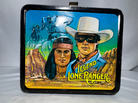 Vintage 1980 The Legend of the Lone Ranger Metal Lunchbox with Original Thermos – Aladdin Industries