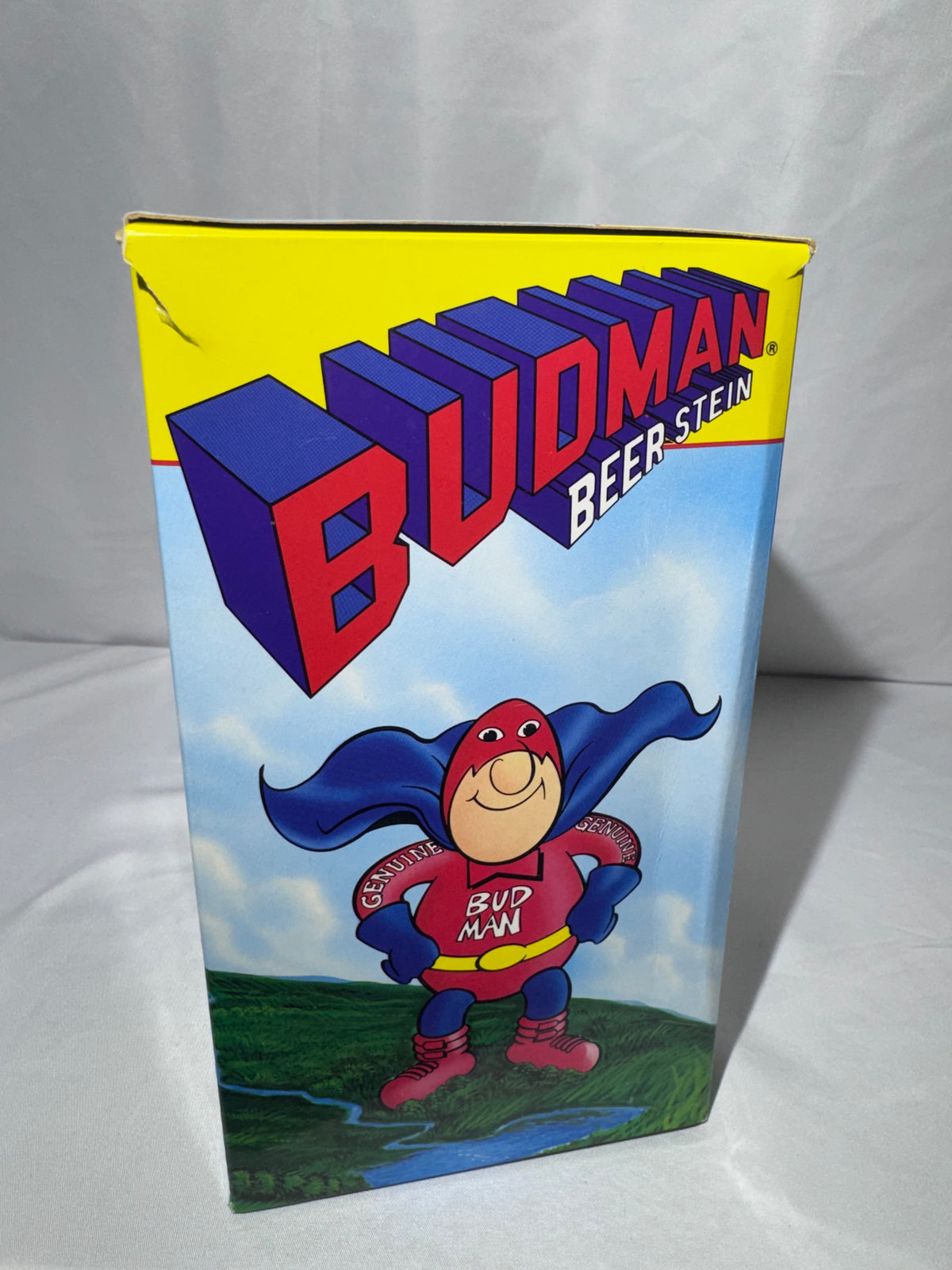Vintage 1989 Anheuser-Busch Budweiser Bud Man Beer Stein – Original Box