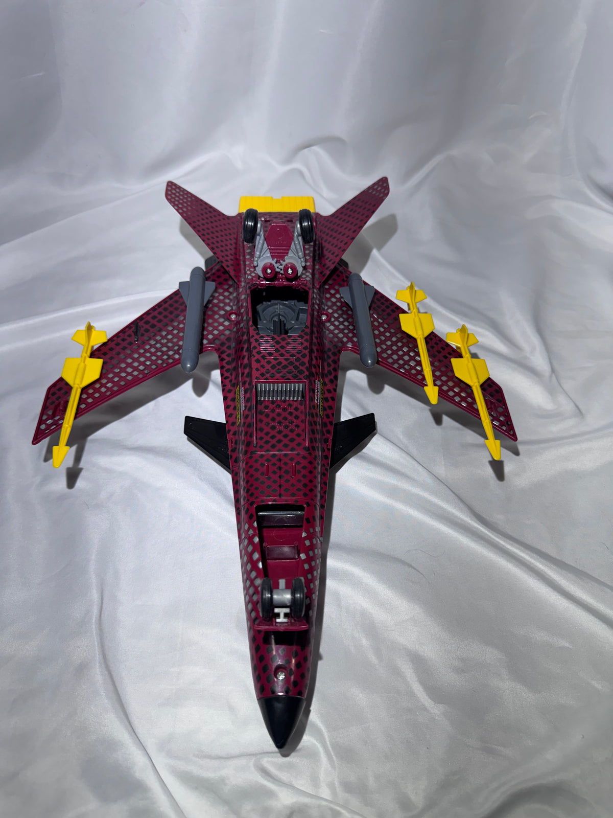 G.I. Joe Python Patrol Conquest X-30 Jet – Vintage – Working – Missing 1 Missile