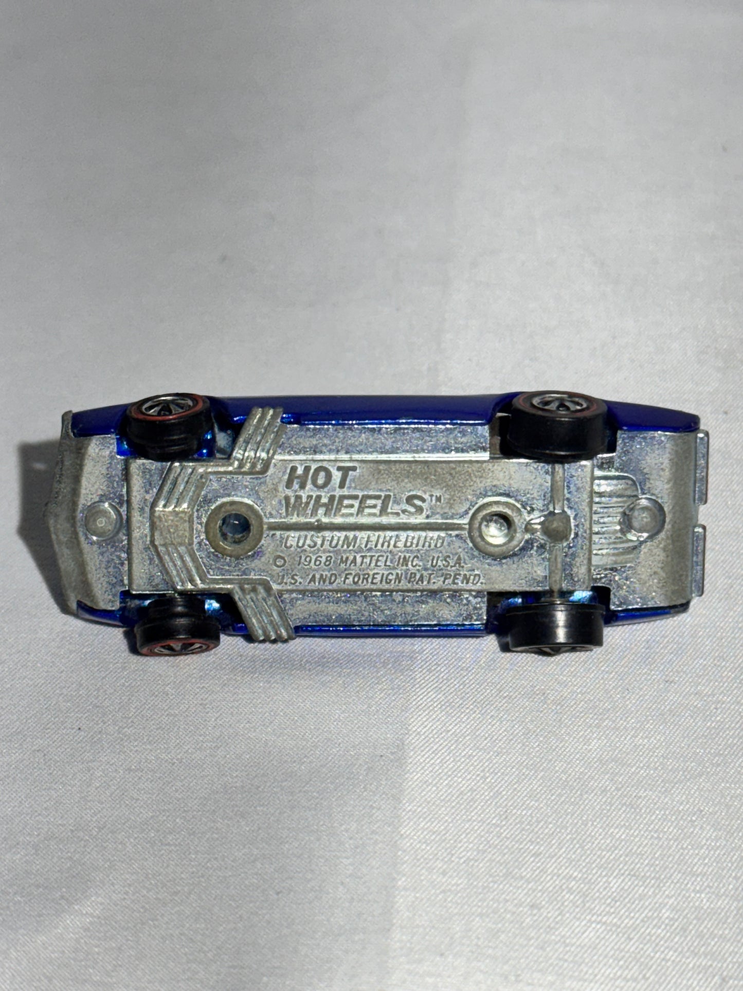 Hot Wheels Redline Custom Firebird – 1969 – Blue – US & Foreign Patent Pending