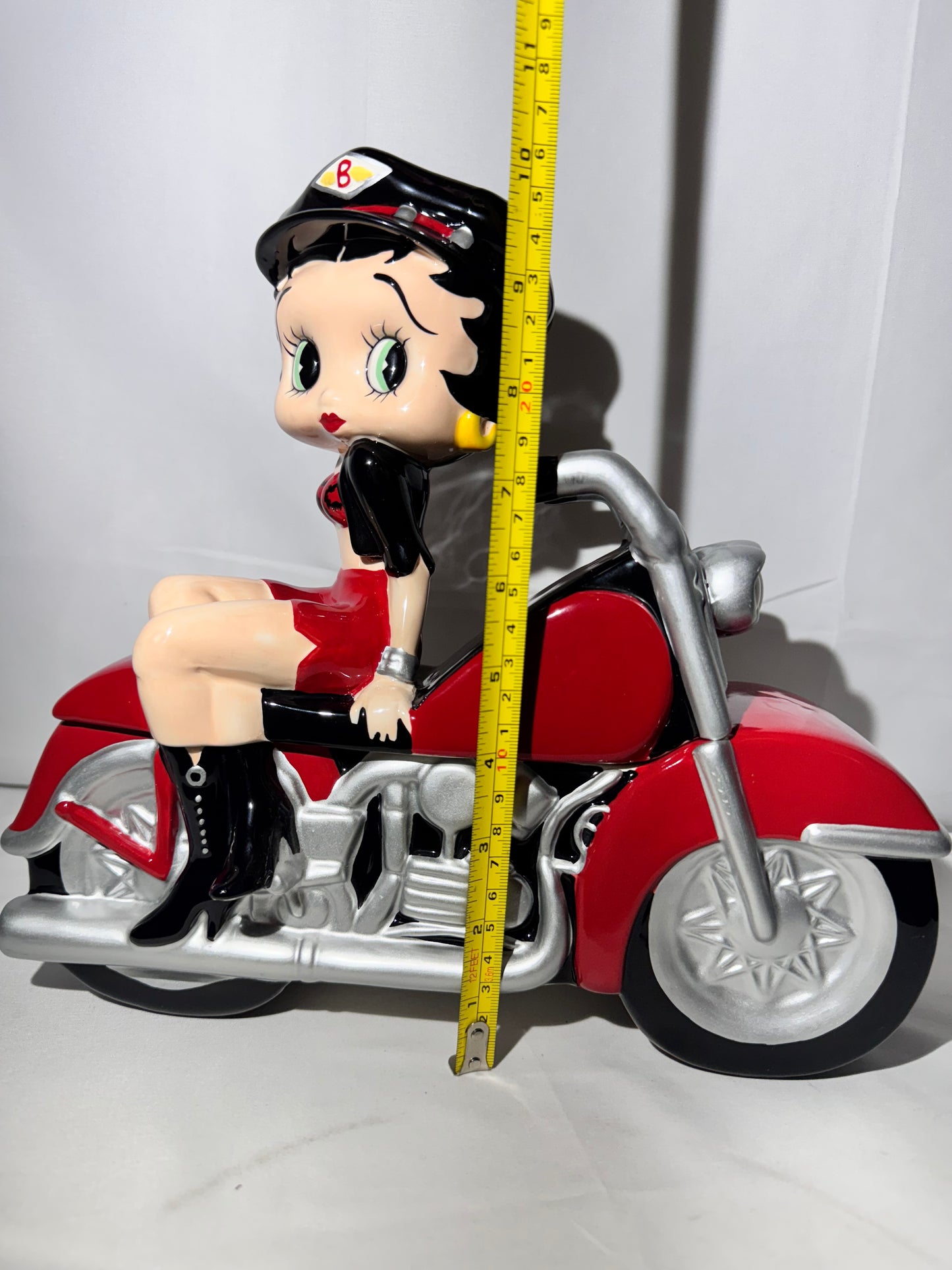 Betty Boop Motorcycle Cookie Jar – First Edition – King Features Syndicate