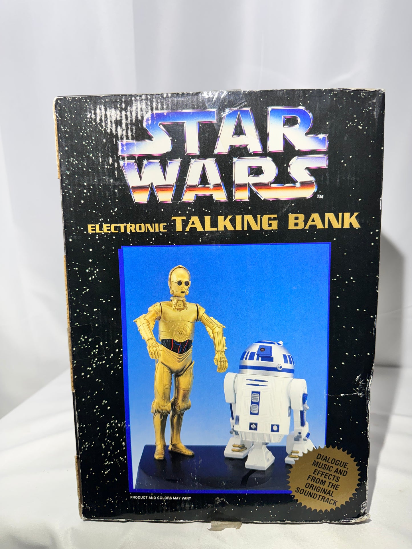 Vintage 1995 Star Wars C-3PO & R2-D2 Electronic Talking Coin Bank – Thinkway Toys – POTF