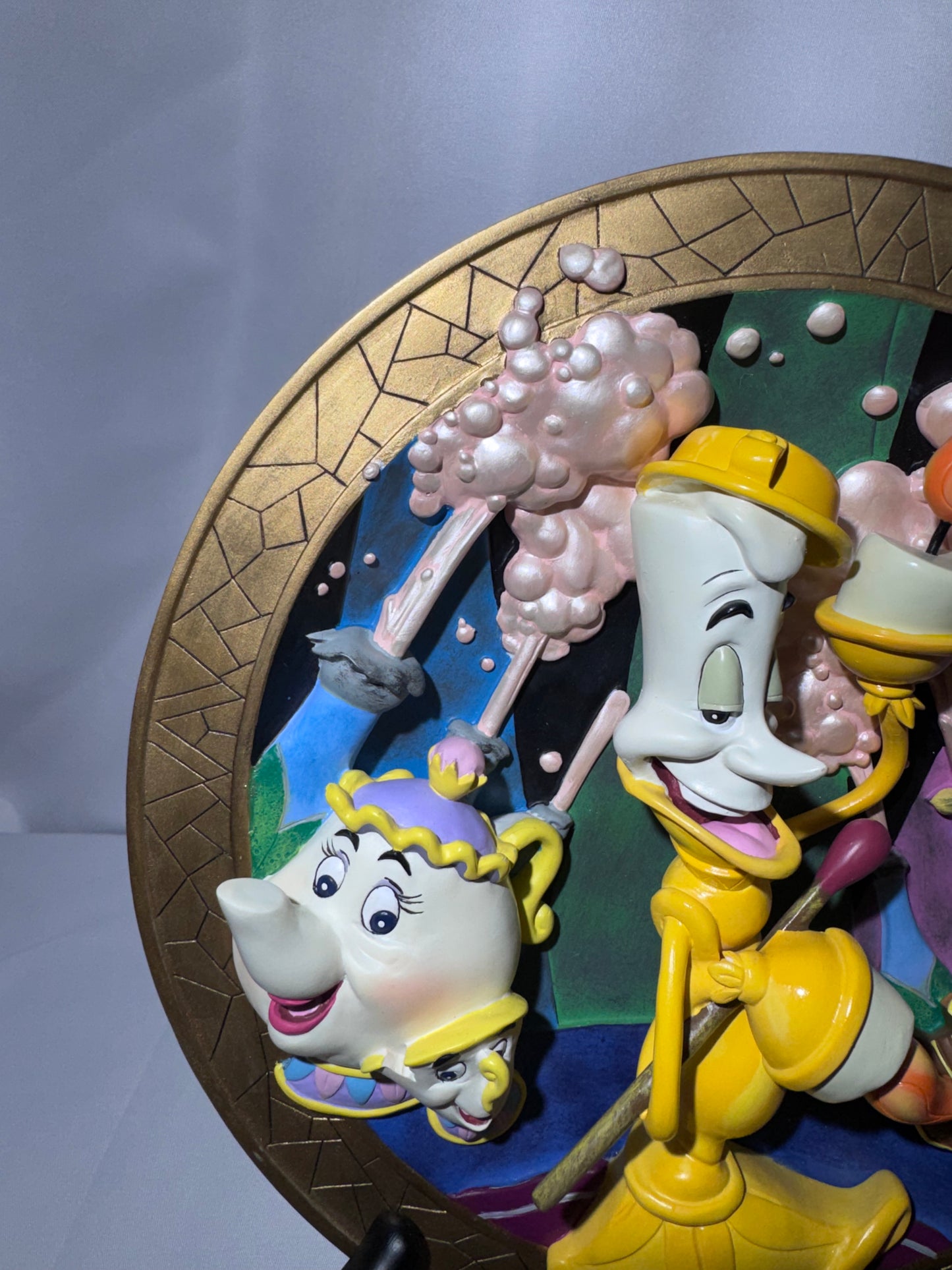 Disney Beauty & the Beast Be Our Guest 3D Collector Plate LE 2833/5000 Box COA