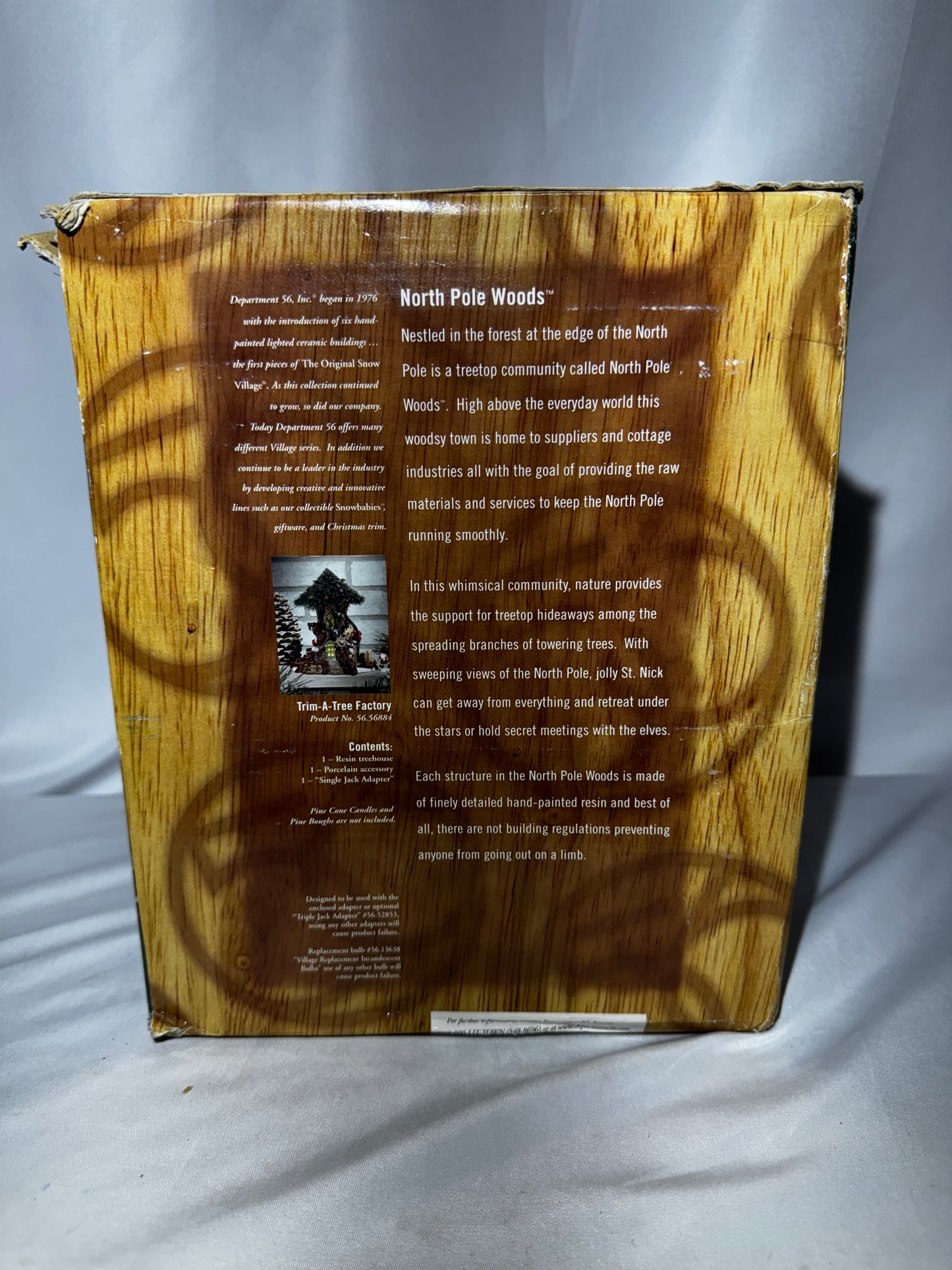Department 56 North Pole Woods Trim-A-Tree Factory #56884 Retired 2001 Read