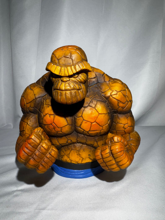 Vintage Marvel The Thing Bust Bank Monogram International Fantastic Four Coin Bank 6.5”