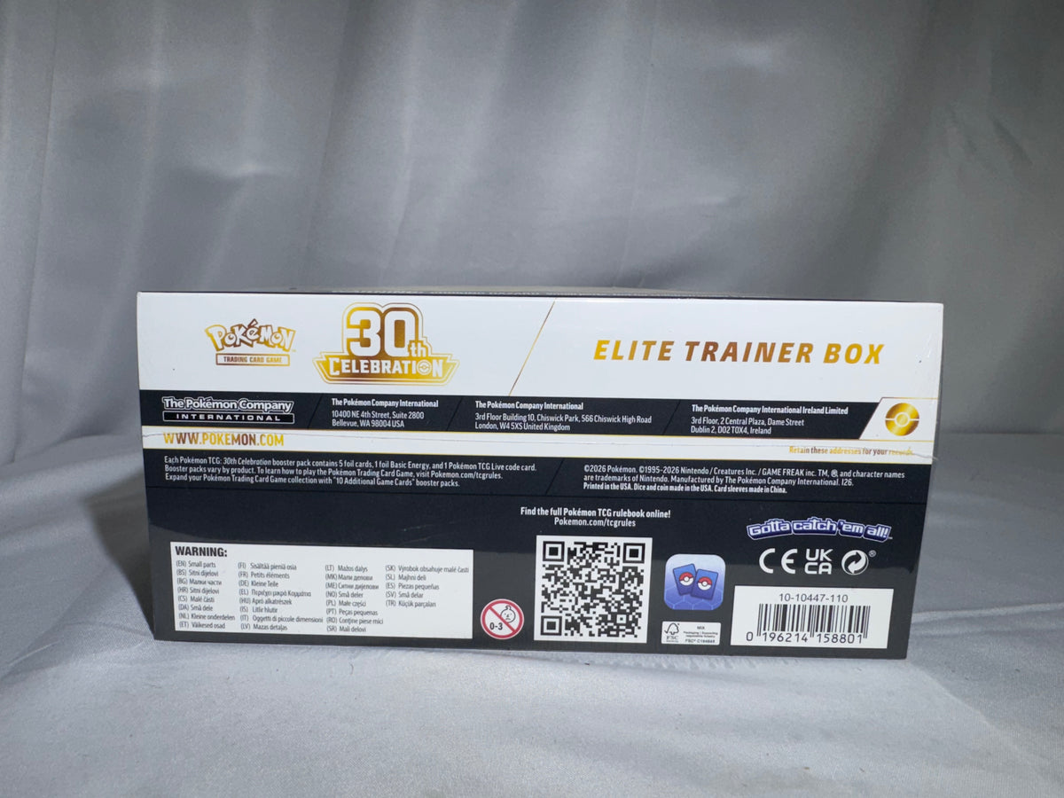 Pokémon TCG: 30th Celebration Elite Trainer Box – 30th Anniversary