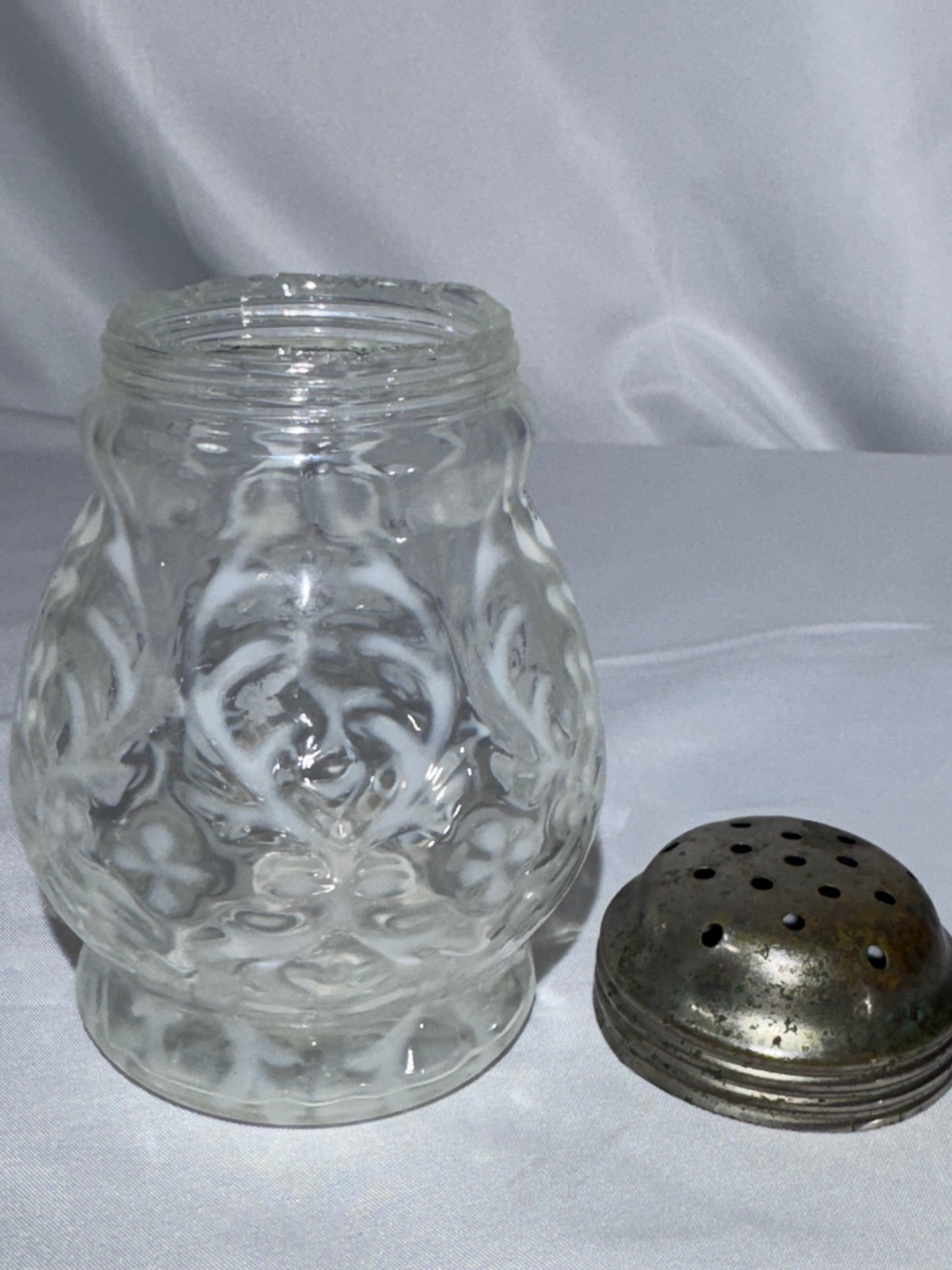 Antique H. Northwood & Co. Spanish Lace Opalescent Glass Sugar Shaker – Victorian