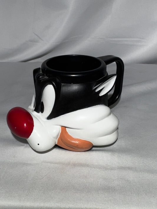 Vintage 1989 Applause Looney Tunes Sylvester the Cat 3D Mug