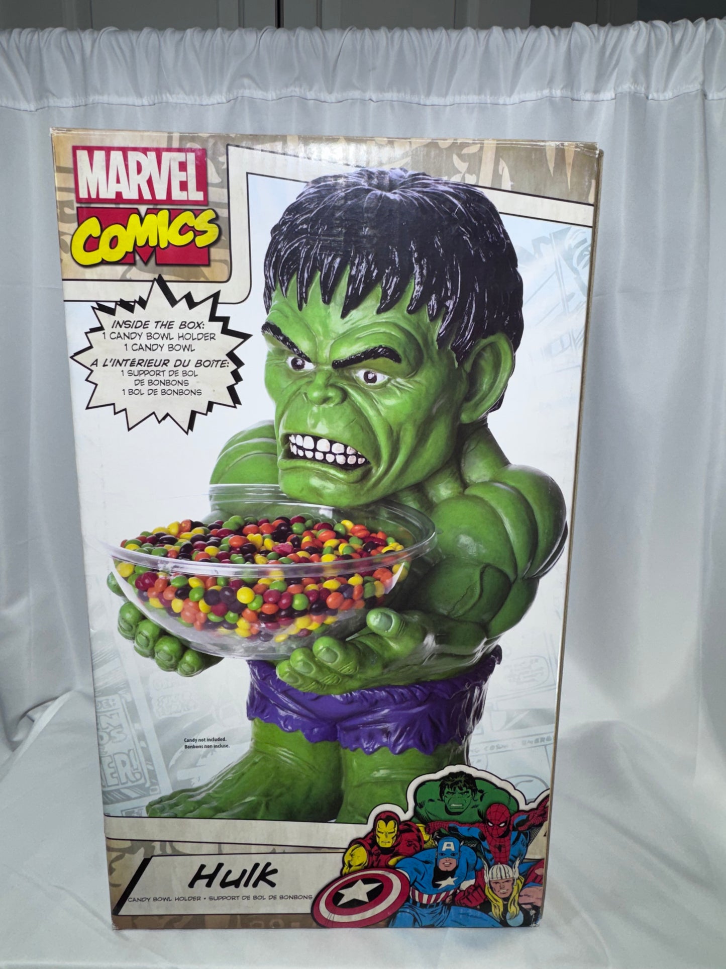 Marvel Hulk Candy Bowl Holder – Rubie’s Costume Co. 19” Halloween Decor