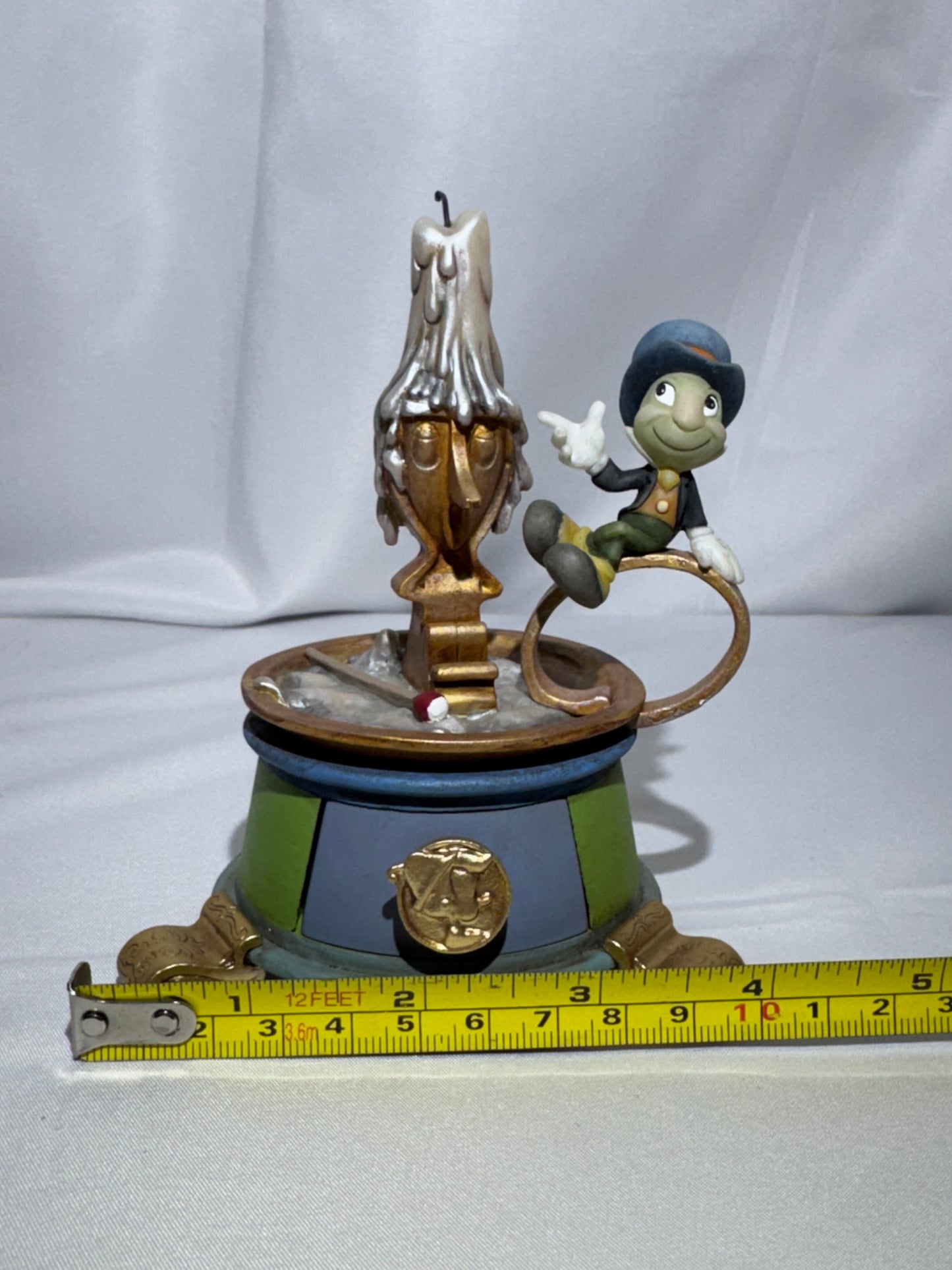 Disney Jiminy Cricket Animated Treasures Keepsake Box Pinocchio COA Coin RARE
